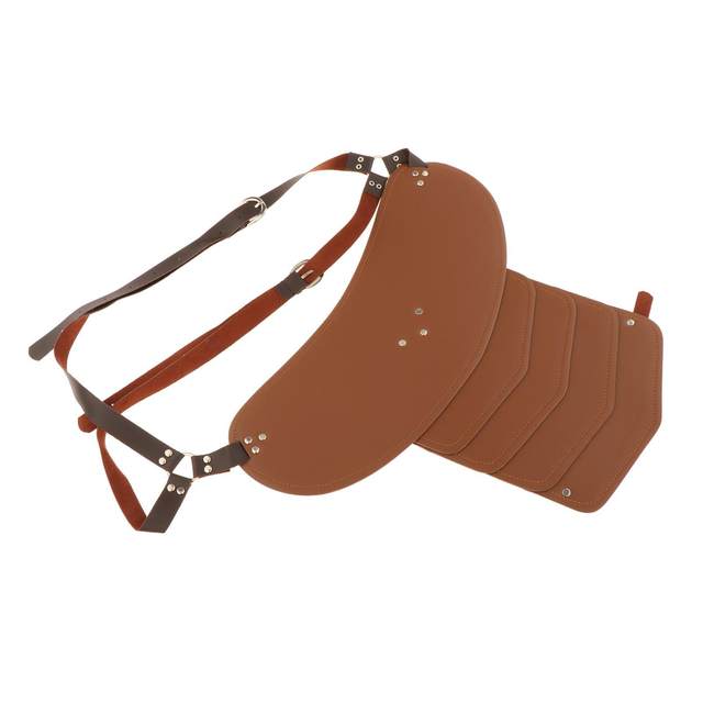 Faux Leather Single Shoulder Cover Cape Belt Clubwear Fancy Dress up Outfit Viking Costume Medieval Viking Single Shoulder Armor