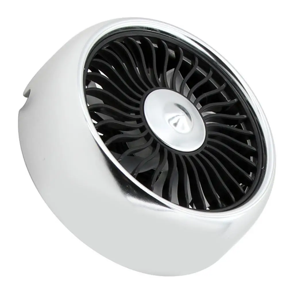 Car Home Summer Fan Air Conditioner Ice USB Rechargeable Air Cooler Silver