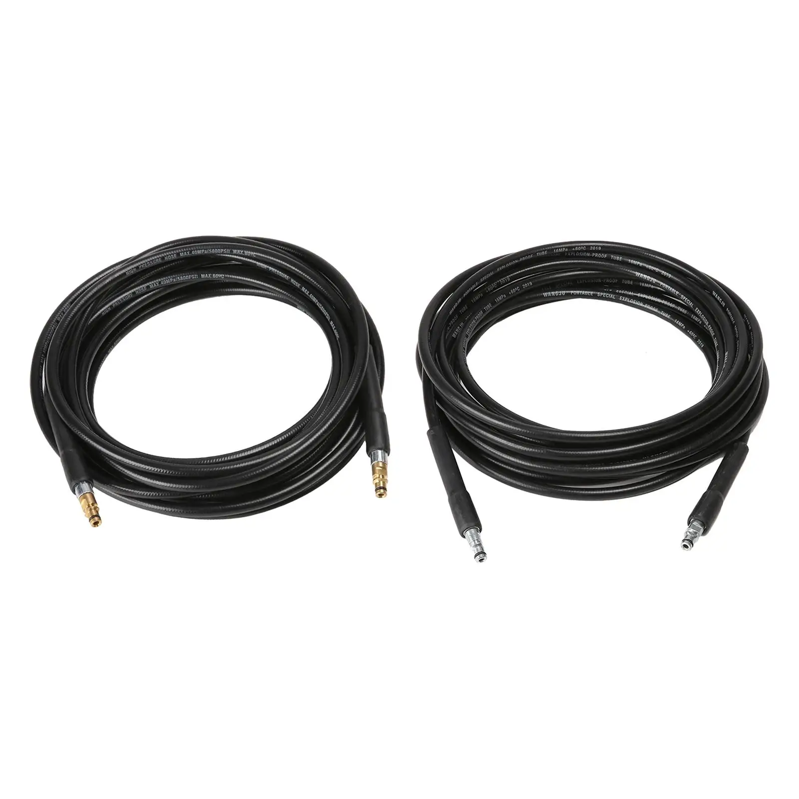Electric wash Hose 49ft Flexible Universal Rubber Accessories Replace Quick Connect Pressure Washing Extension Hose