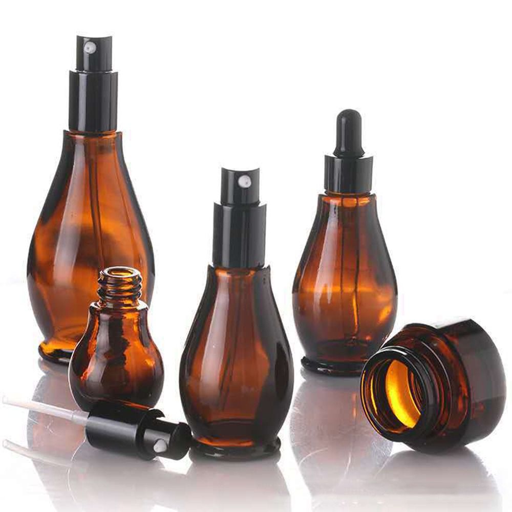 Best of Empty Spray Bottle Amber Glass Travel Refillable Portable Refillable Shampoo Perfume Liquid Atomizer Empty Dropper Bottles Pump Reviews & Tips