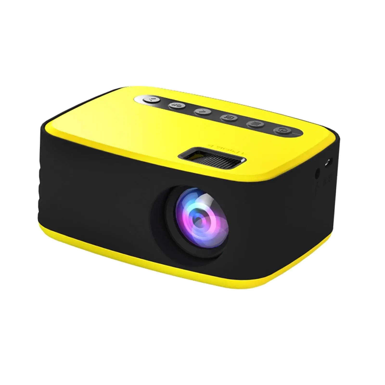 Projector USB 1080P Built in Speaker Smart Pocket Projector for Office Theater Watch Anywhere Inside Outside Bedroom Home Cinema