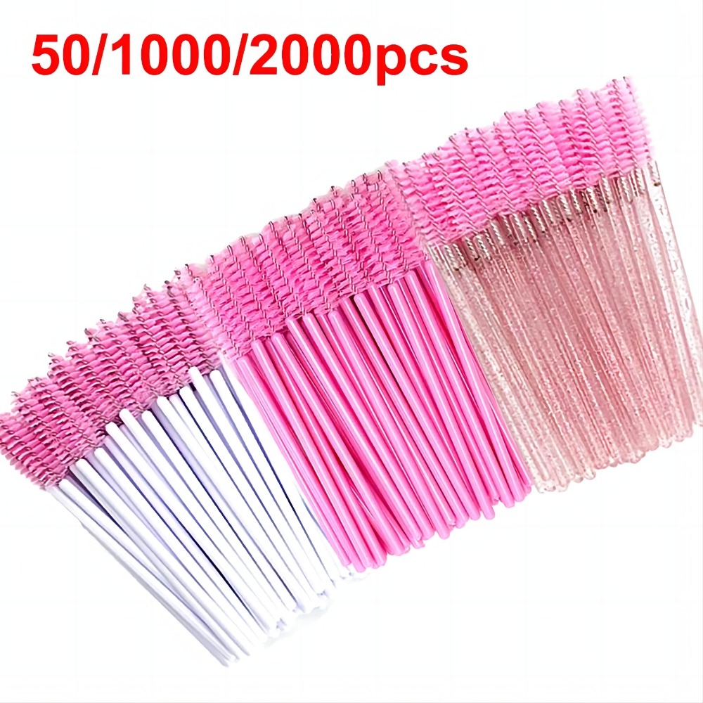 Best of Wholesale Eyelash Brush Mascara Wands Wholesale Spoolies Eyebrow Lash Cleaning Brushes Applicator Makeup Tools 50 / 1000 / 2000pcs Reviews & Tips