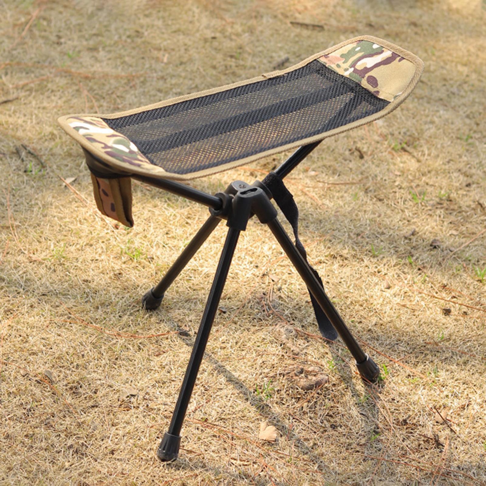 Collapsible Footstool Foot Rest 3 Leg Tripod Slacker Chair recliner Seat Stool