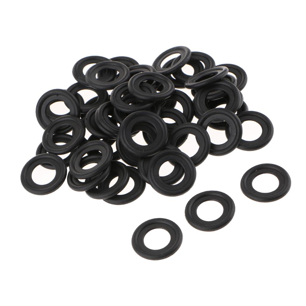 50 Pieces Rubber Oil Drain Plug Crush Washer Gaskets for   GM