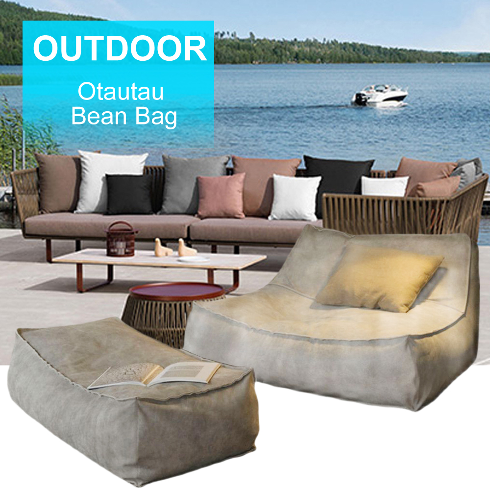 Chaise Lounge Pouf Capa Sem Enchimento Beanbag