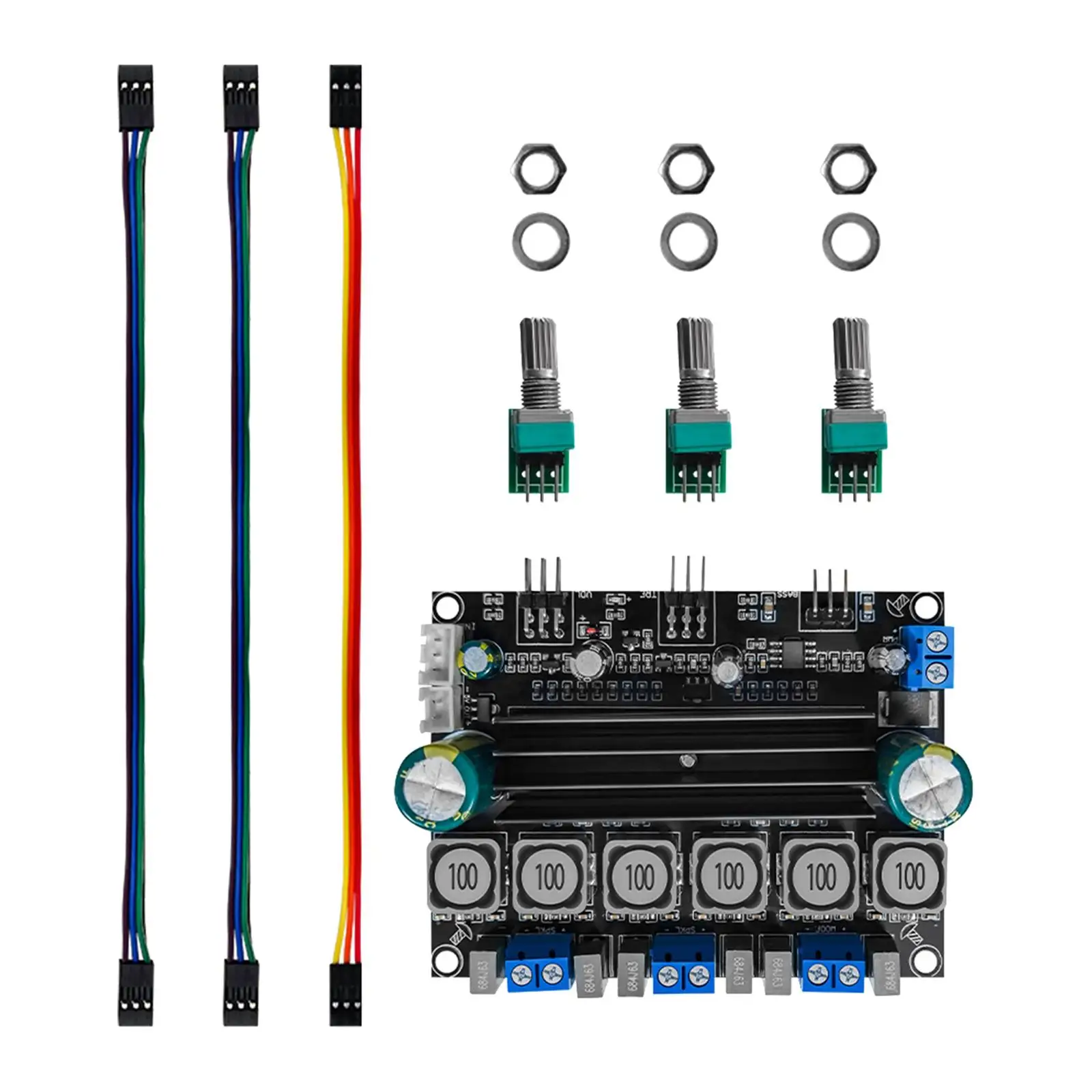 Digital Amplifier Board for Car Home Speaker Input Reverse Connection Protection DC 10-25V Digital Audio Power Amplifier Module