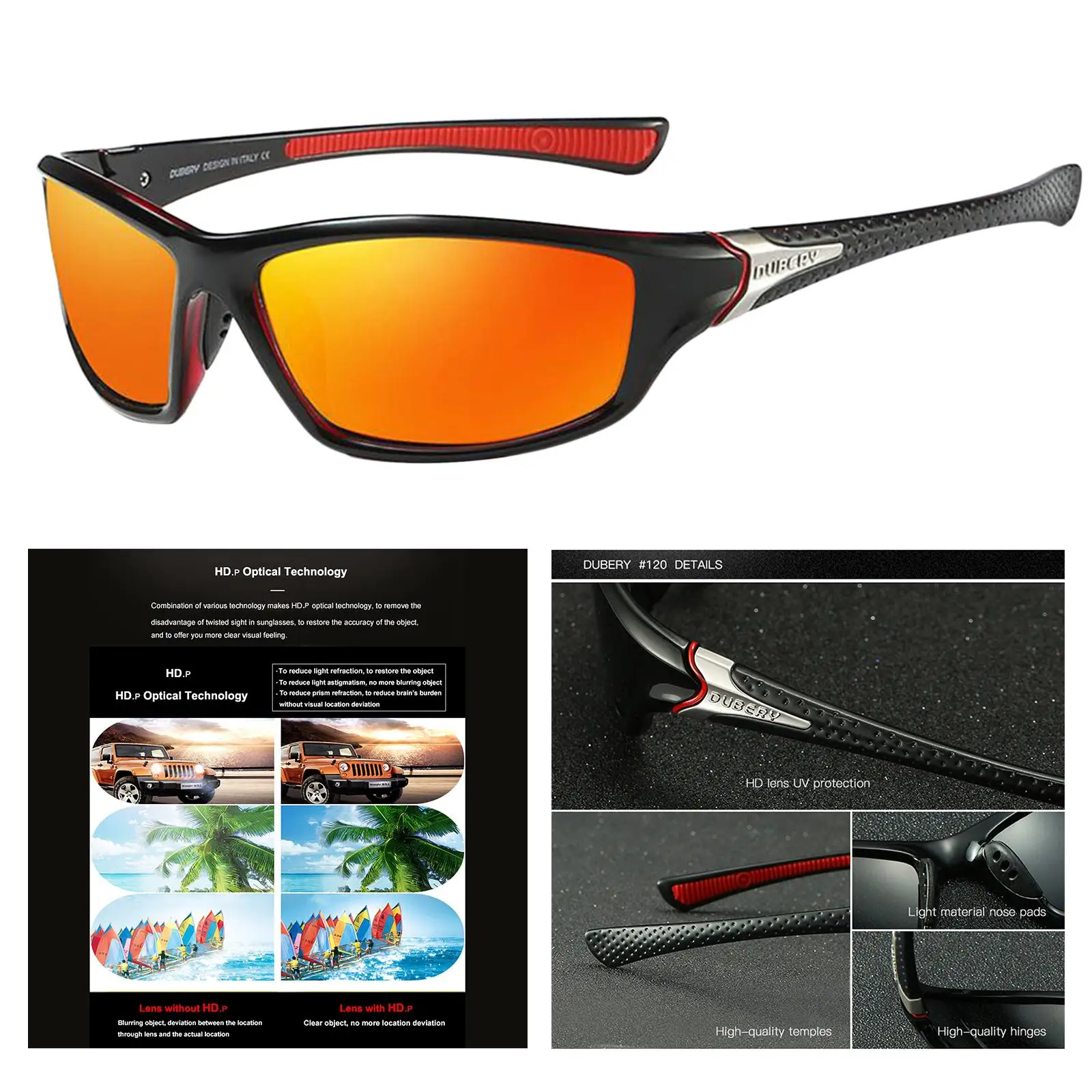 Sport Ski Sunglasses, UV400  Cycling Bike Goggles, Unisex  for Running/Skiing/Snowboarding