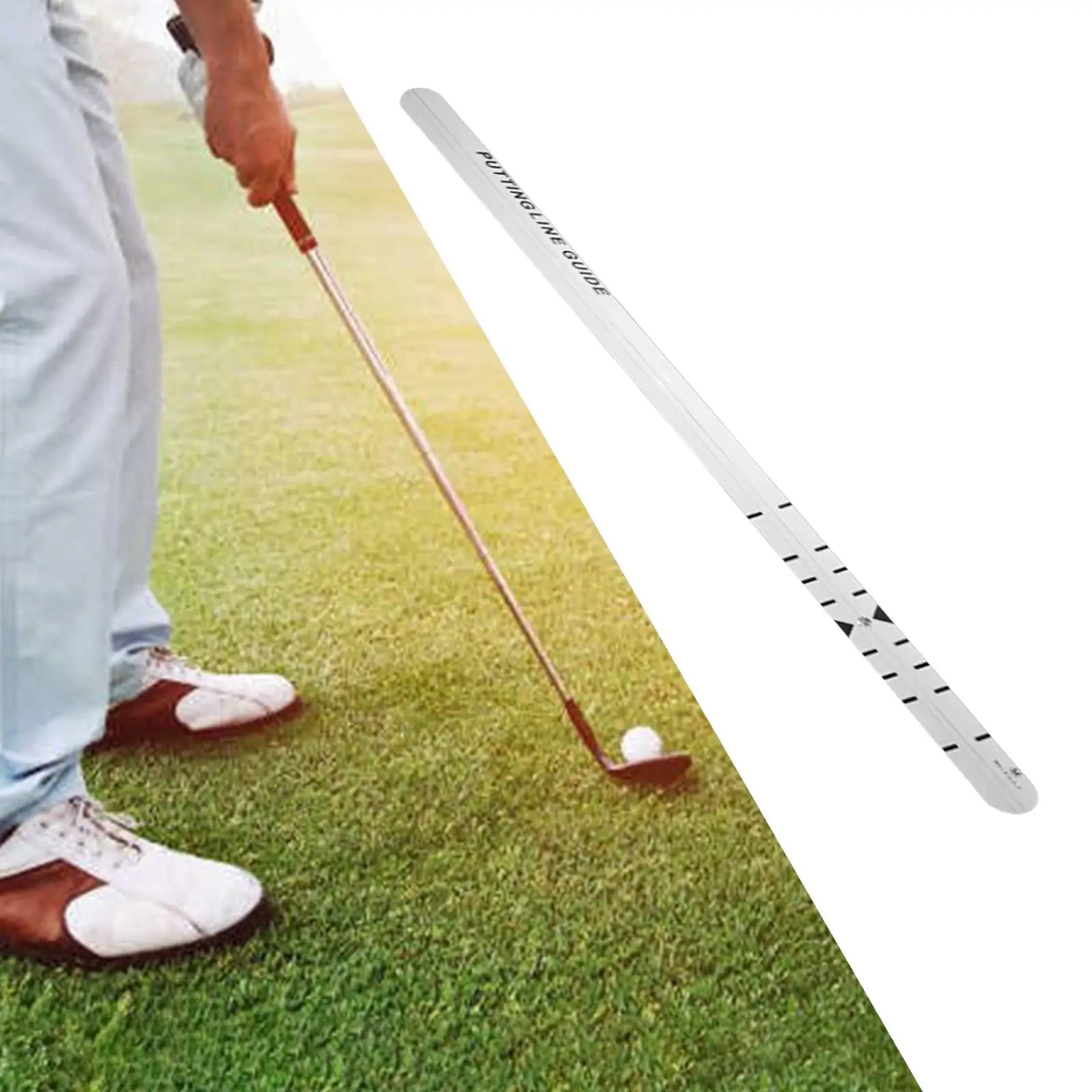 Sliding Track Aid Putter Equipment Stick Golf Putting Trainer for Outdoor