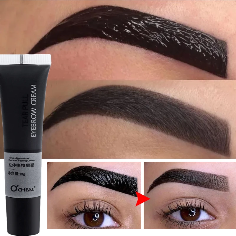 Best of Lasting Tearing Eyebrow Gel Natural Tinting Tattoo Cream Colouring Waterproof Peel Off Eyebrow Enhancer Quick Drying Brow Makeup Reviews & Tips