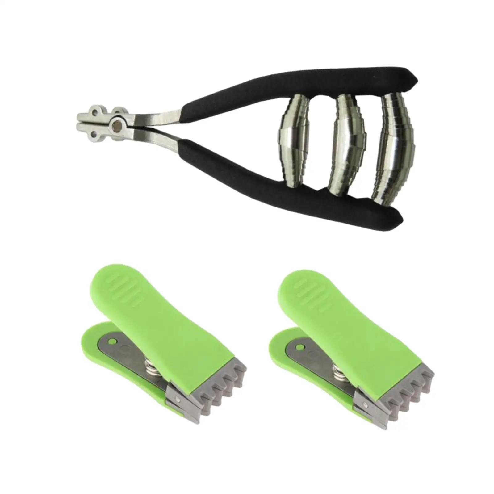 Sports Starting Clamp Manual Durable Wide Head 3 Spring Badminton Stringing Clamp Stringing Tool for Tennis Racquet Racket