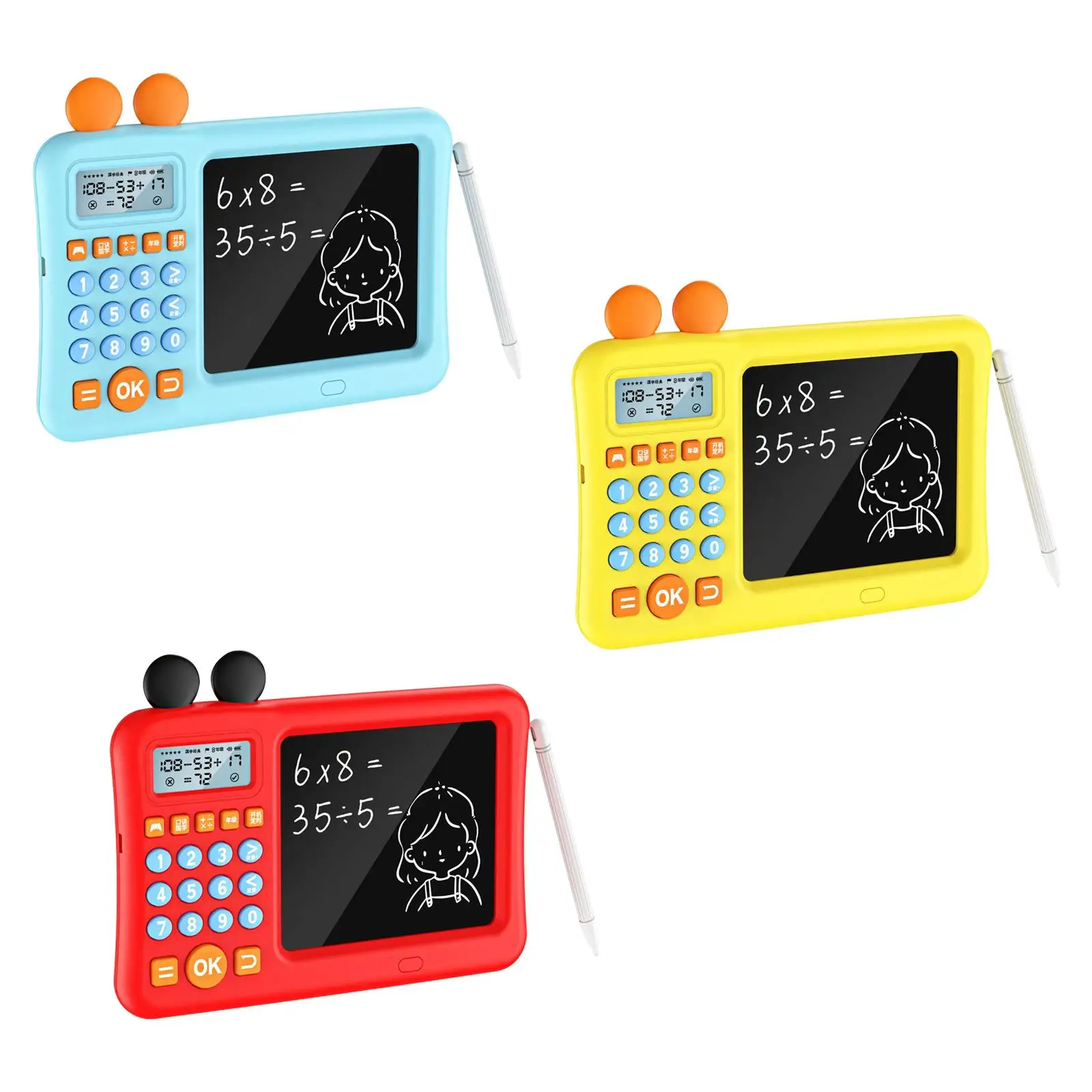 Portable Maths Teaching Calculator Early Math Educational Toy for Kids