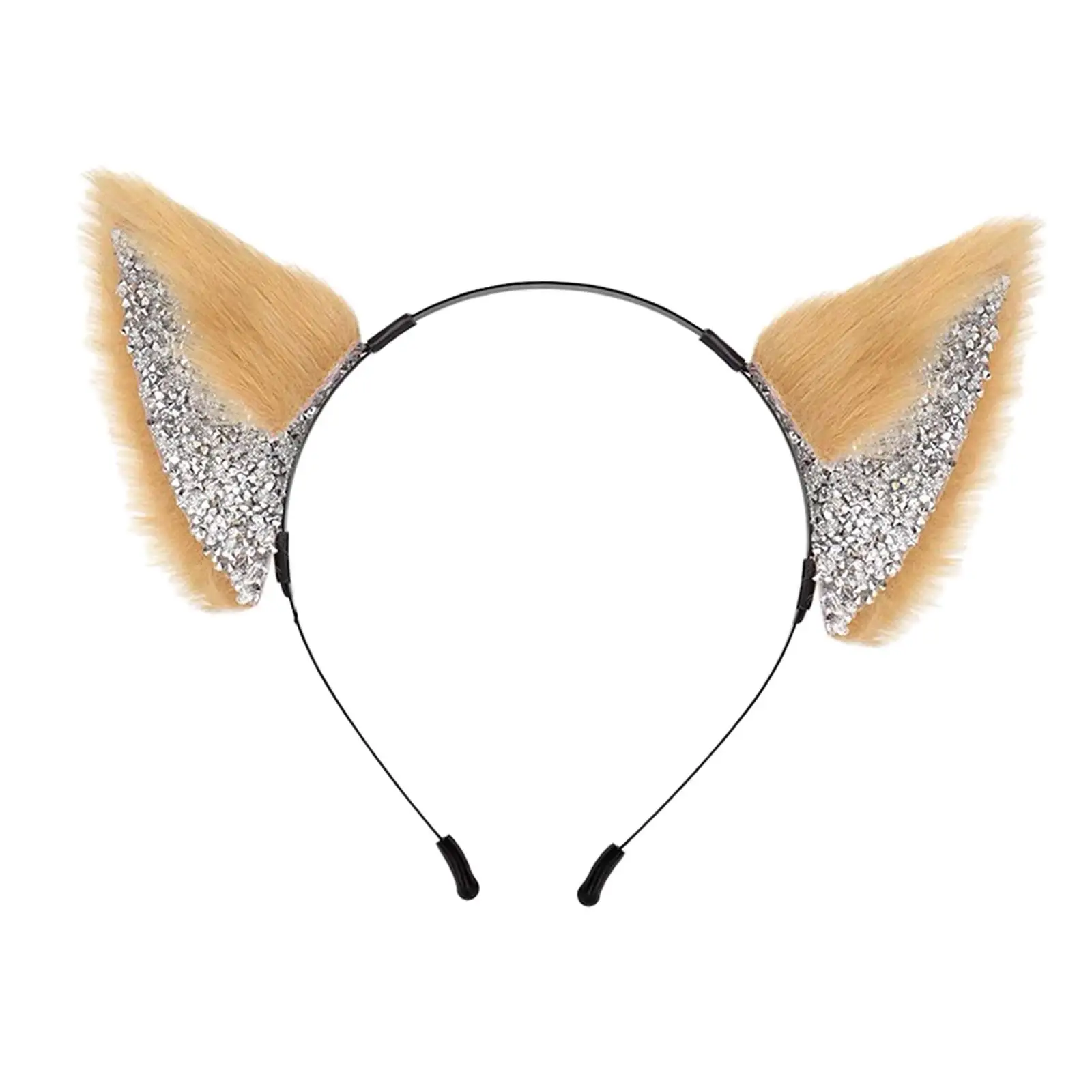 Cat Ear Headband Animal Hair Accessories Furry Lightweight for Photo Props