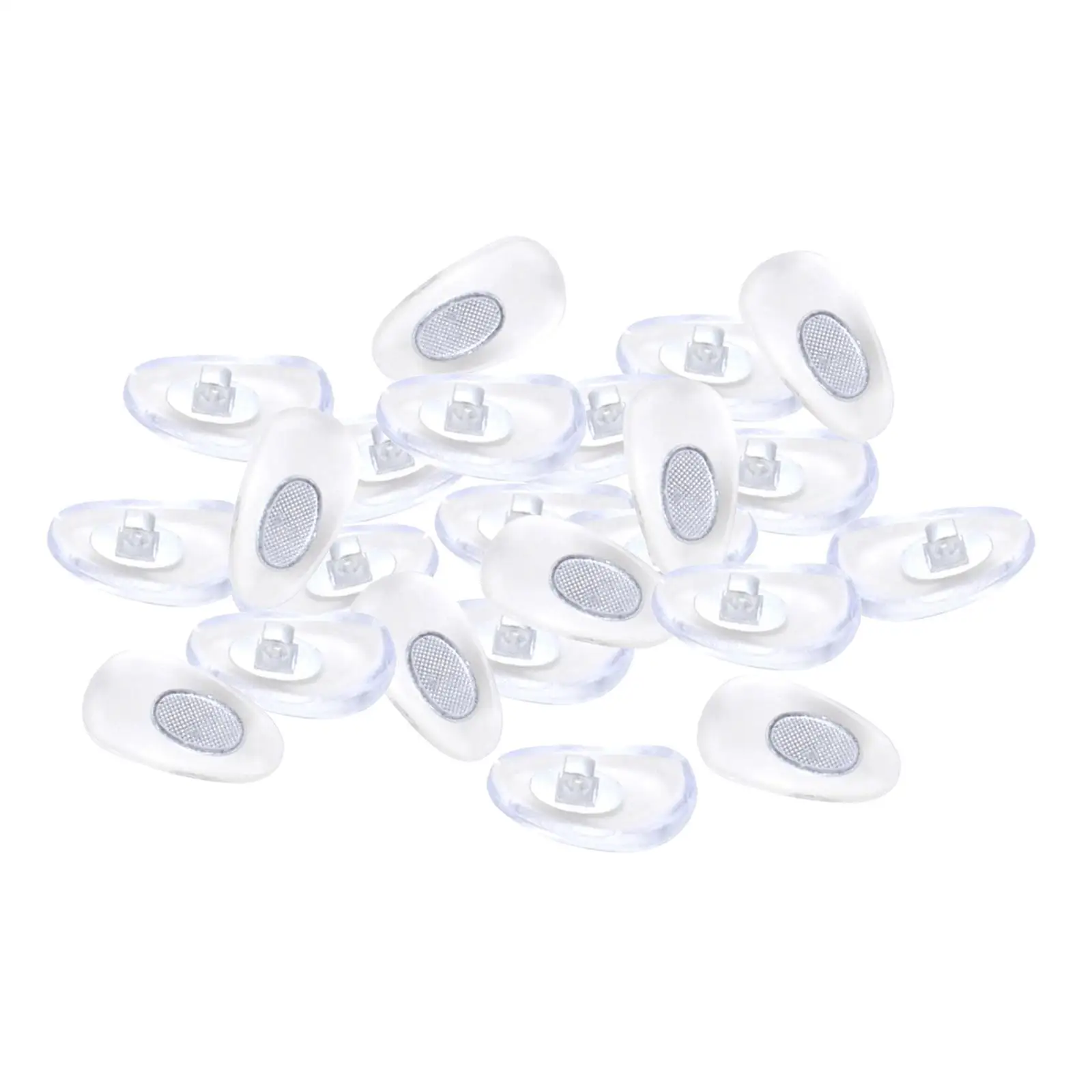 100x Glasses Nose Pads with Metal Core Transparent Comfortable for Eyewear