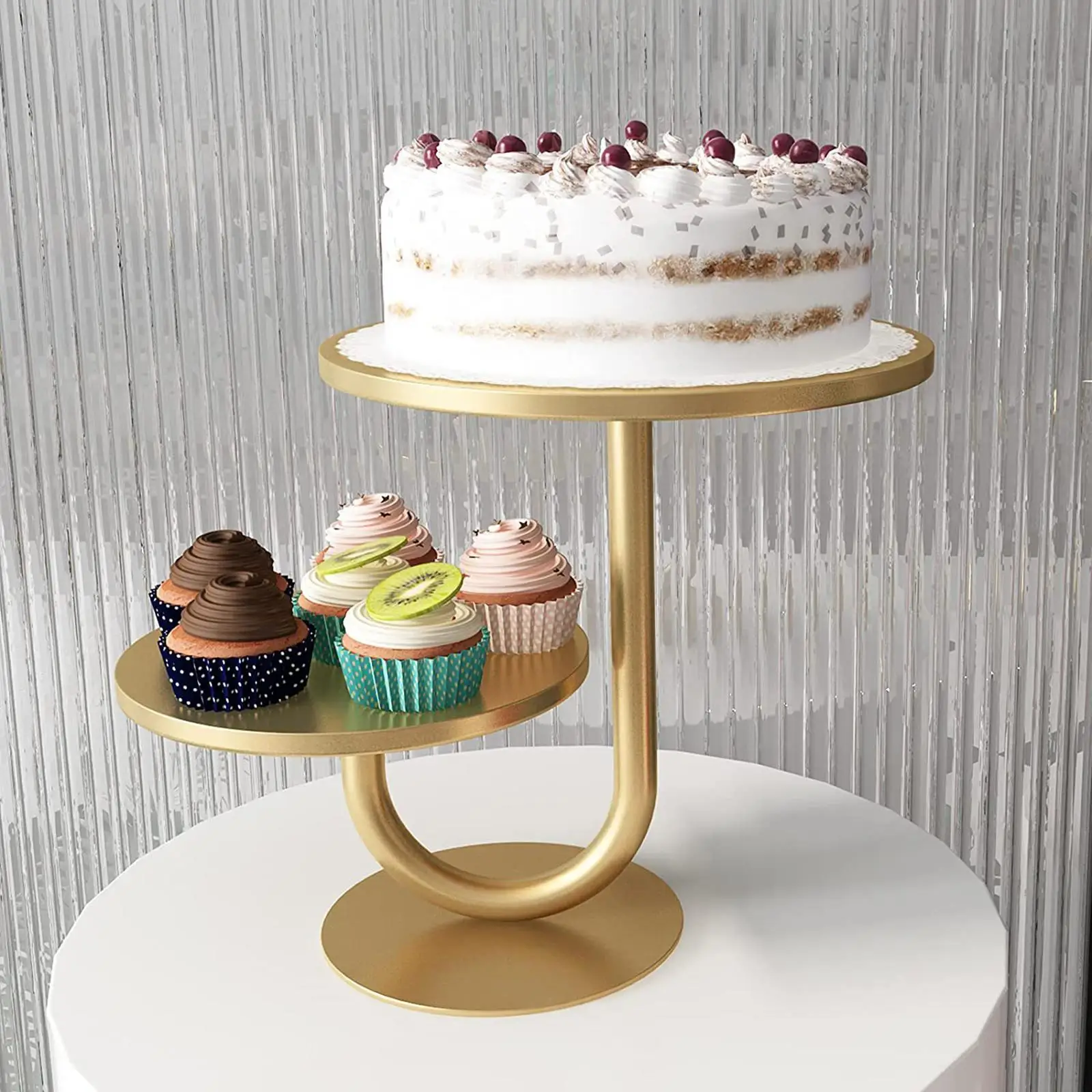 Multipurpose Cake Display Holder Decorative Organizer for Living Room Anniversary
