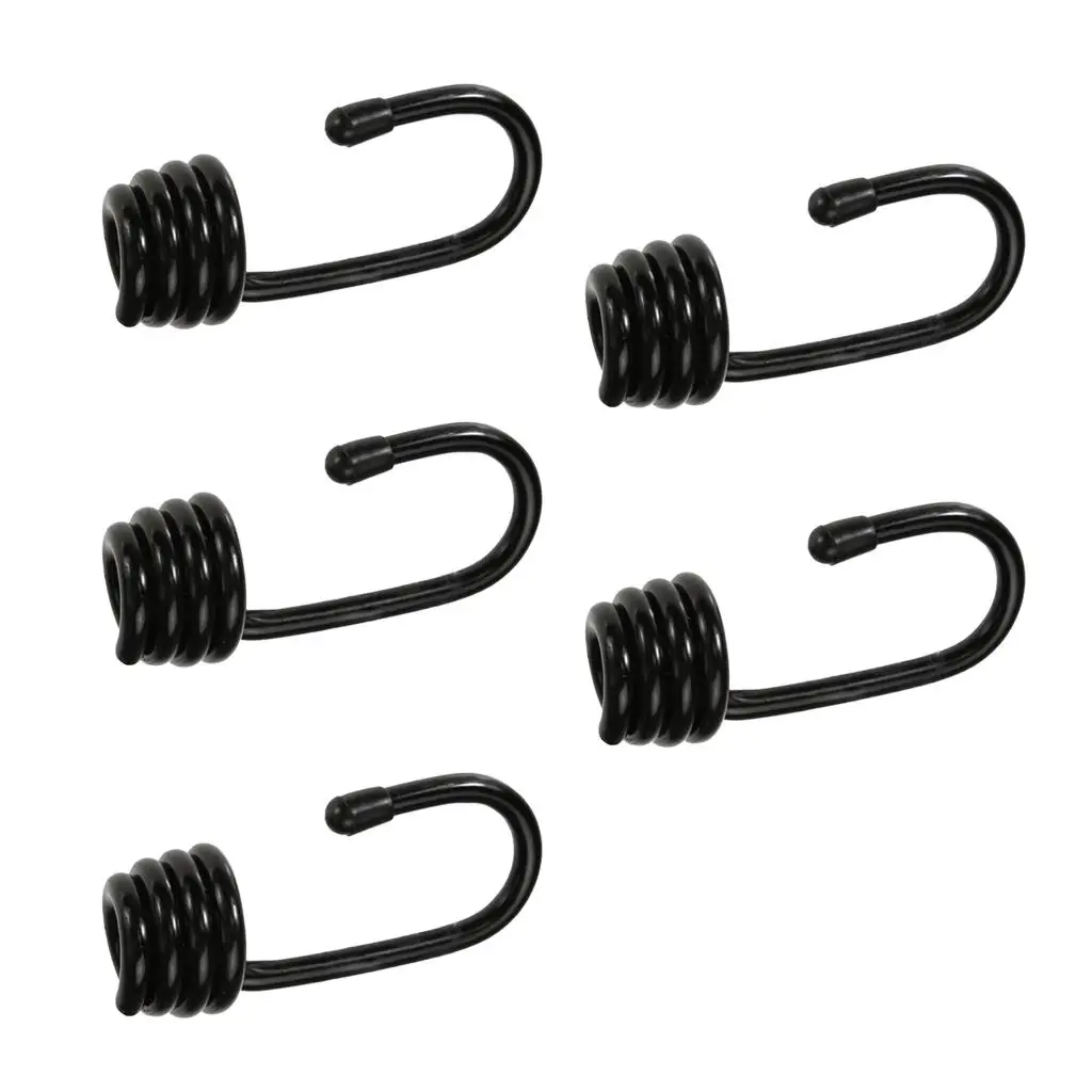 Heavy Duty Steel Shock Cord Hook Bungee Hooks - 6mm-10mm (5Pcs/Pack) 3 Different