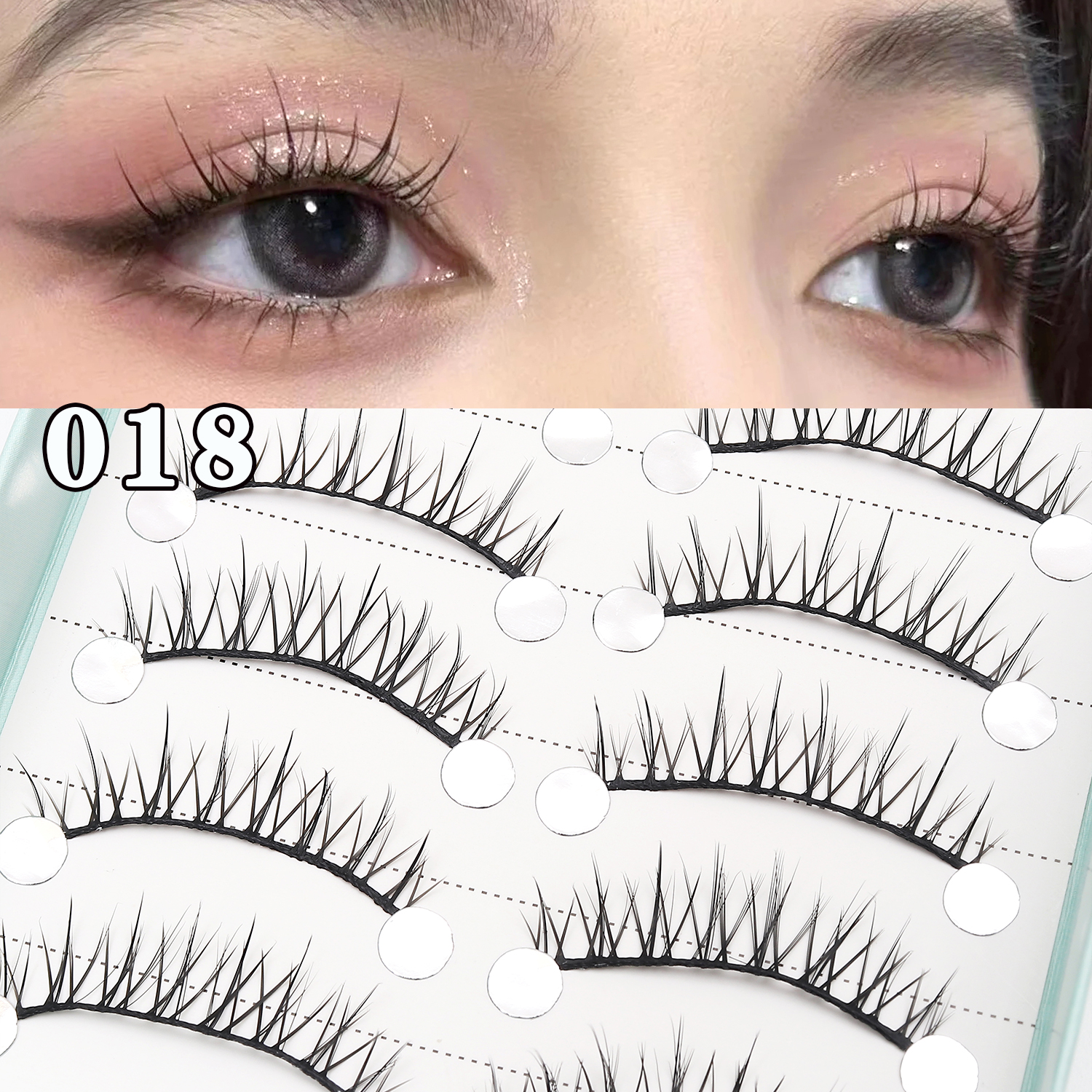 Neue Manga-Wimpern Natürliche Wimpern Weiche Falsche Wimpern Anime-Wimpern für Tägliches Dating-Make-up Dichte Kunstwimpern Manga-Wimpern – Detail 3