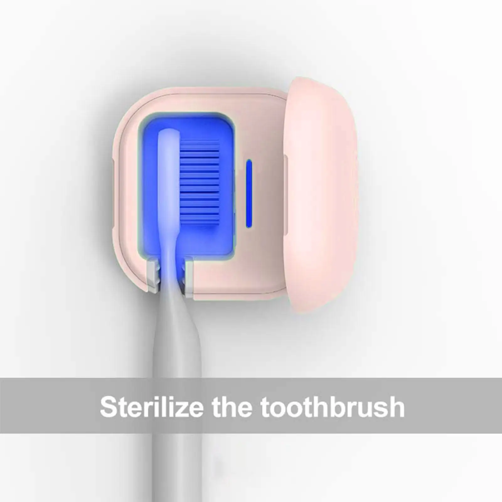 UV Toothbrush Sterilization Box UV Light Automatic Portable Toothbrush Holder for Traveling Electric Manual Toothbrushes Jewelry