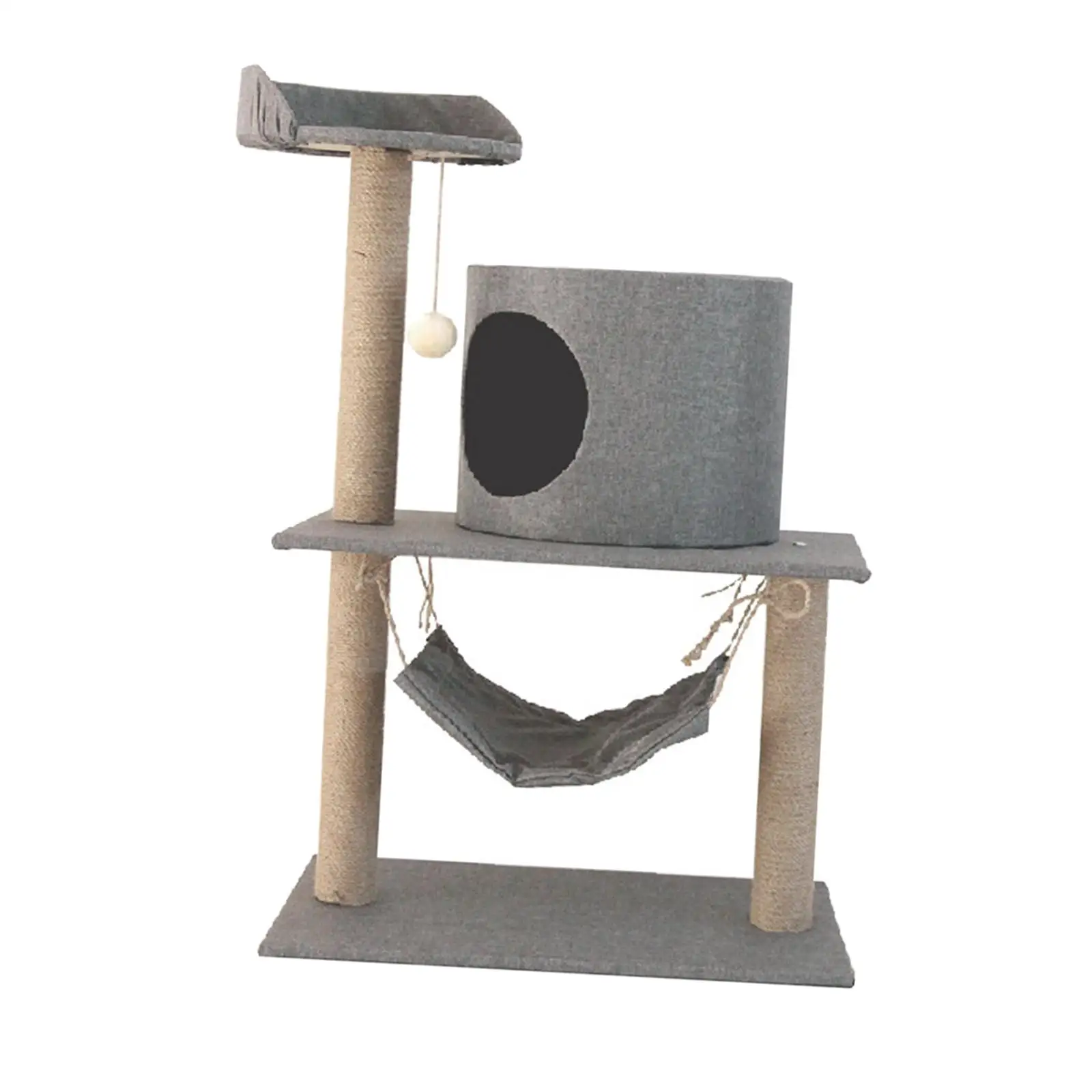 Small  Climbing Frame  with Platform with Hammock Play Rest for Kittens