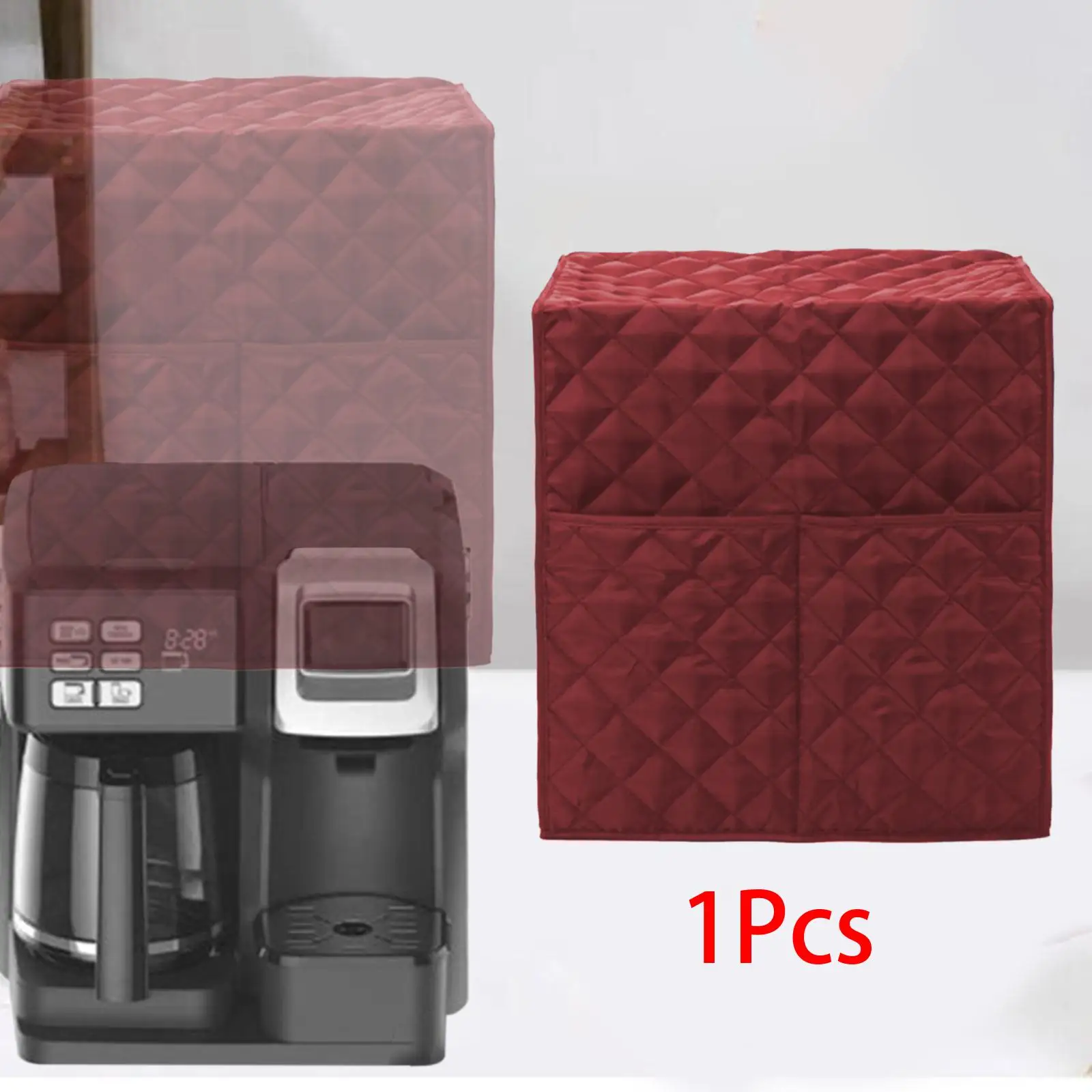 Espresso Machine Quilted Protective Cover Machine Washable Mixer Accessories Coffee Making Machine Cover for Restaurant Bar Cafe