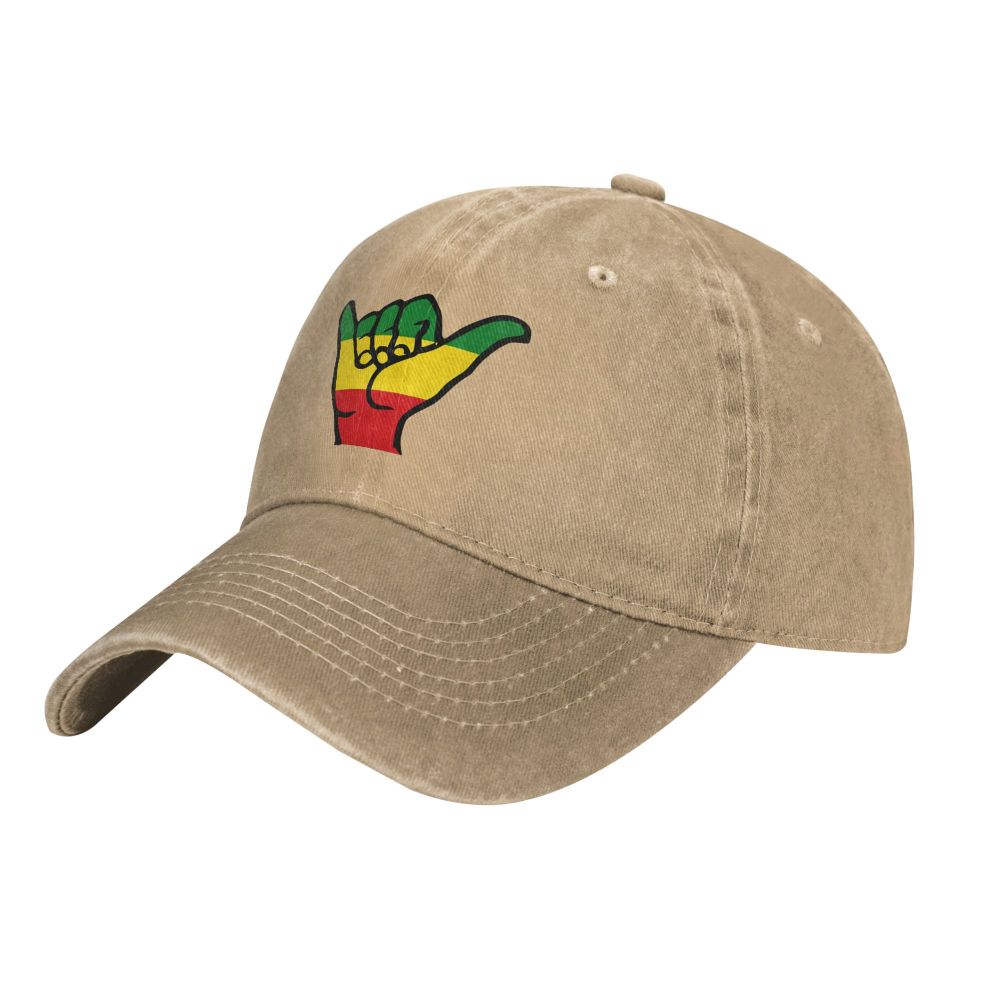 Aloha Shaka Hände Reggae Fari Farben Baseball mützen Schirmmütze Rasta Flagge Löwe Sonnenschutz Hüte für Männer Frauen – Detail 1