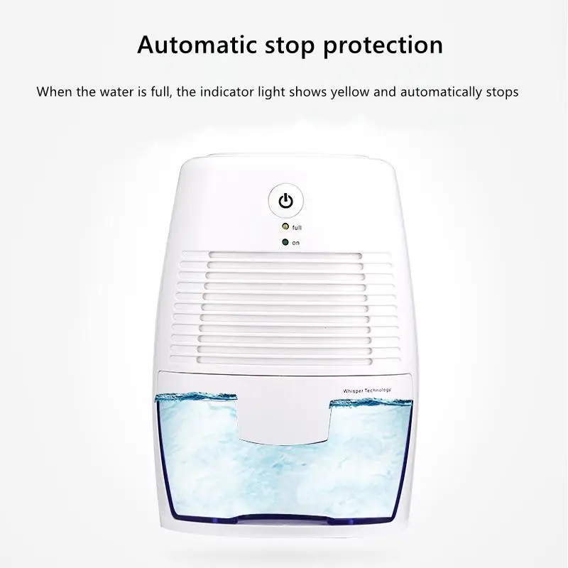 Mini Dehumidifier Air Dryer 500ml  USB for Basement Bedroom Closet