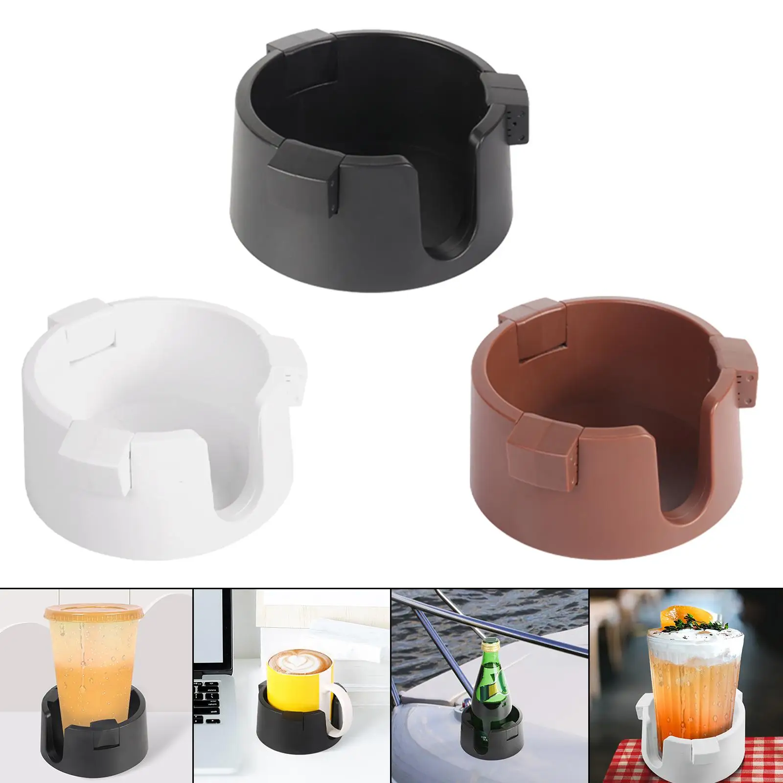 Multifunction Cup Holder Adjustable Inner Diameter Drink Coaster for Desktop