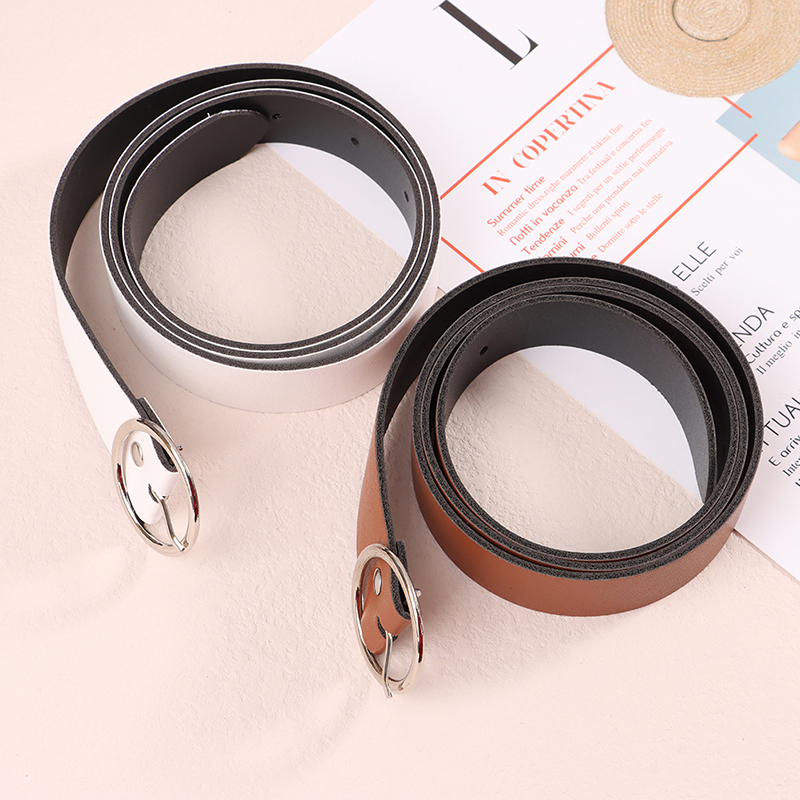 Title 9, 1Pc 100CM Leather Belt Fashion Waist Belts Meta...