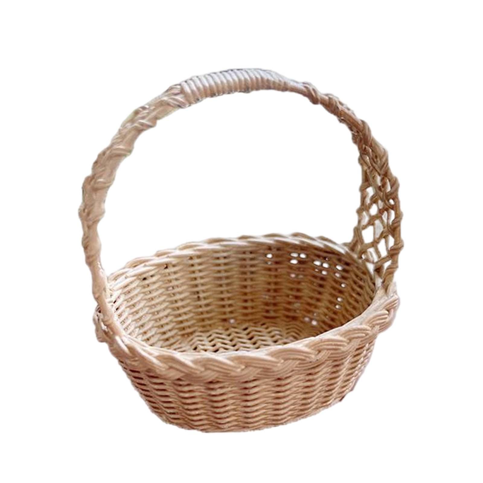 Doll House Storage Basket Furniture Decoration for Micro Landscape Children