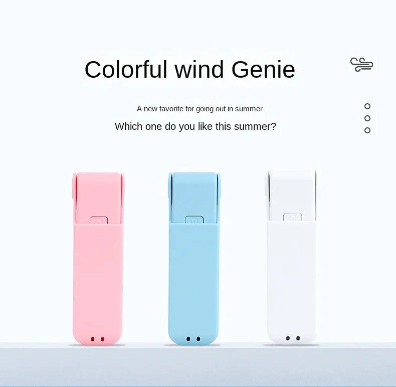 Title 10, USB Foldable Small Fan with Strong Wind Power C...