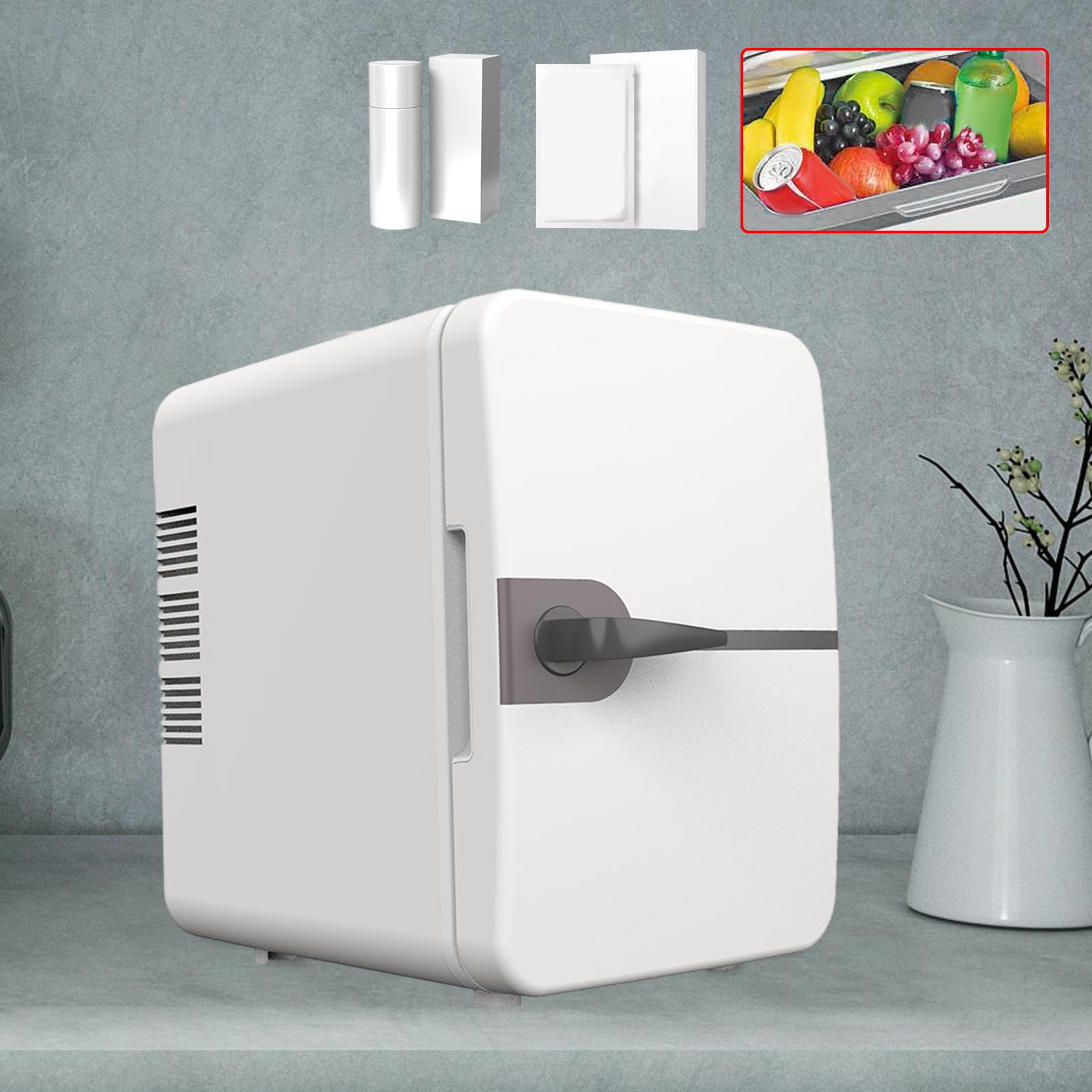 Title 4, Mini Fridge with Handle DC12V 30W Can Store 6 C...