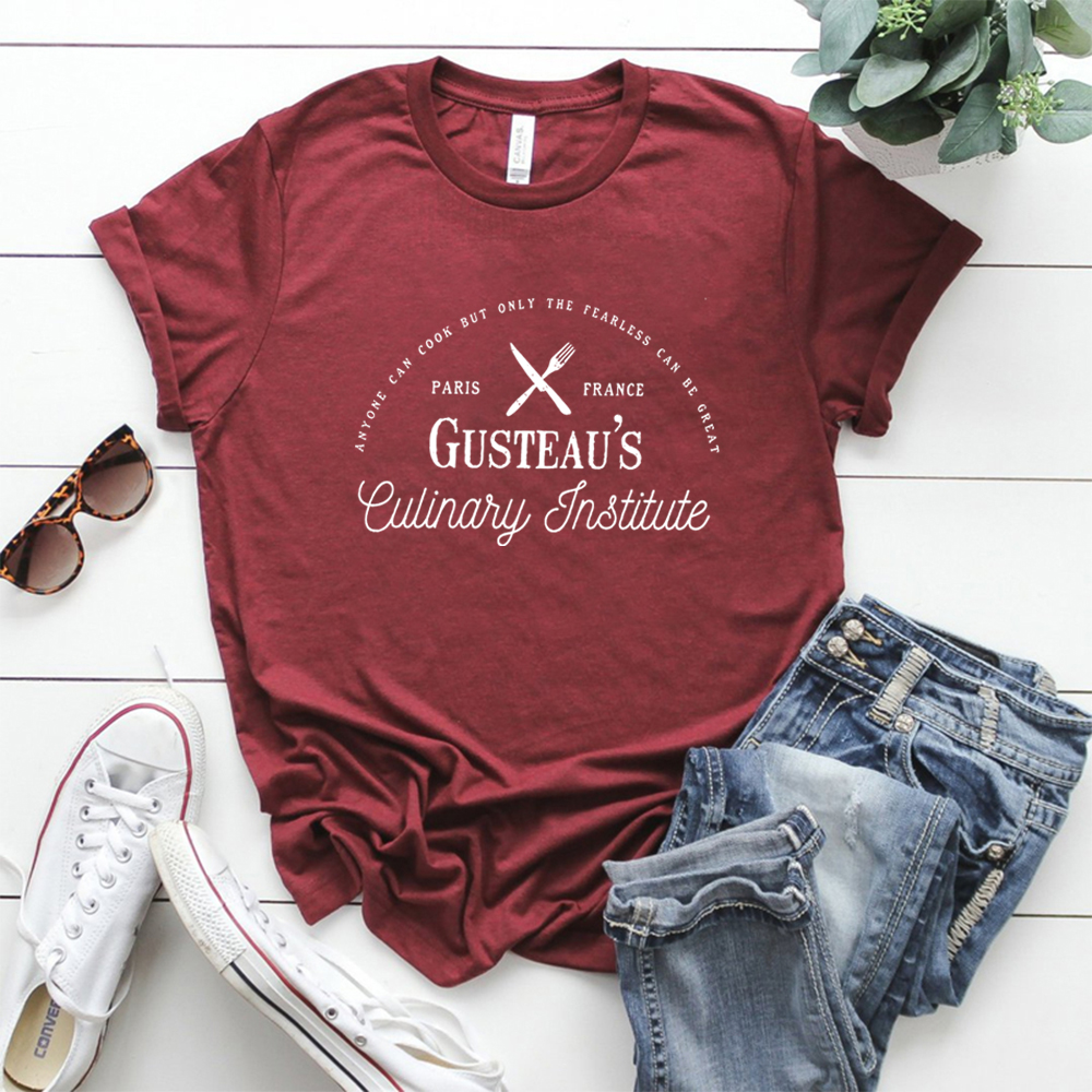 gusteau do instituto culinário camisa vintage ratatouille tv mostrar inspirado camisa amante cozinhar camisa unisex gráfico