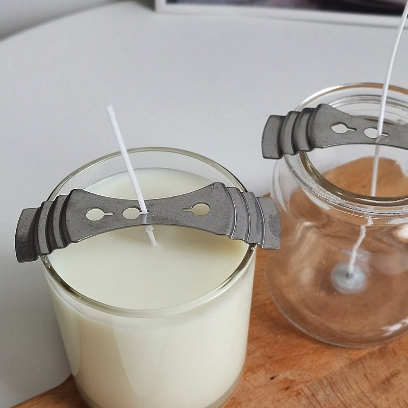 Description Picture 3 of itemCandle Making Tool Handmade DIY Aromatherapy Candles Accessories Stainless Steel Soy Wax Core Holder Candle Wick Support Shelf