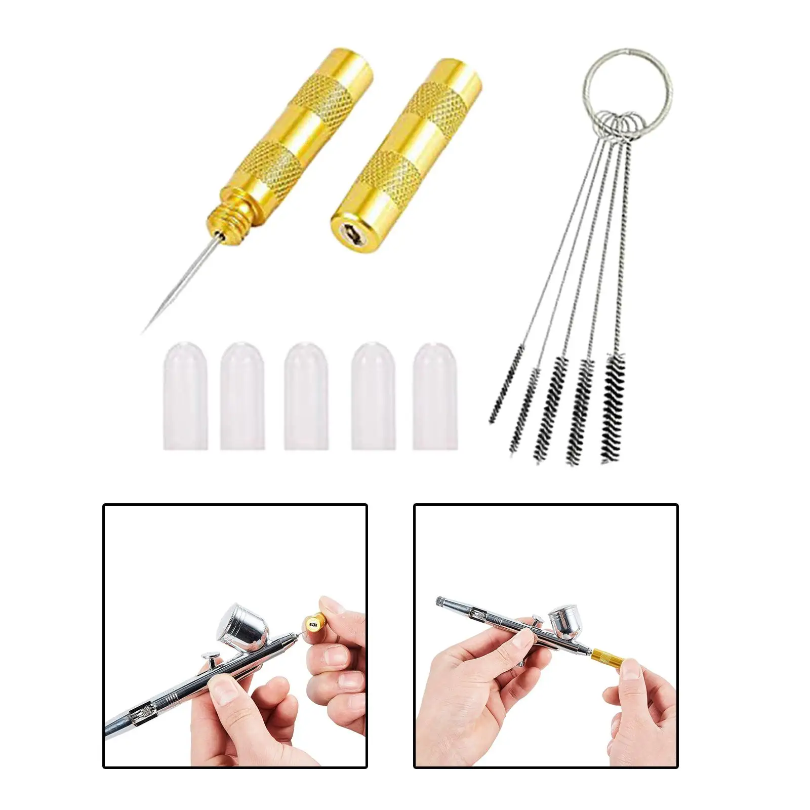 Airbrush Cleaning Repairing Set Easy to Use Airbrush Painting Supplies Professional Cleaner Portable Spray Gun Painting Supplies