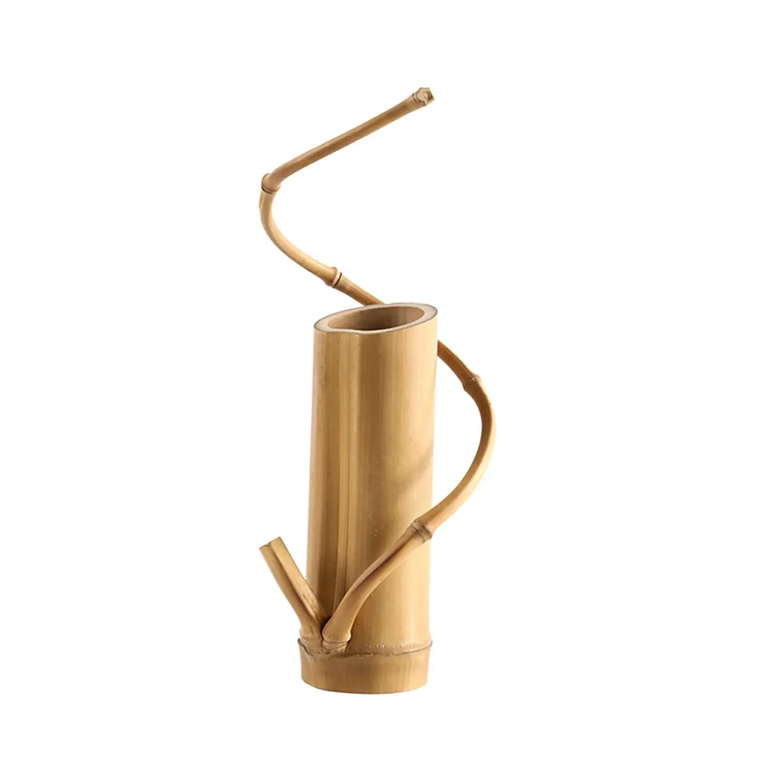 Bamboo Vase Decorative Table Ornament Handmade for Housewarming Gift Stylish