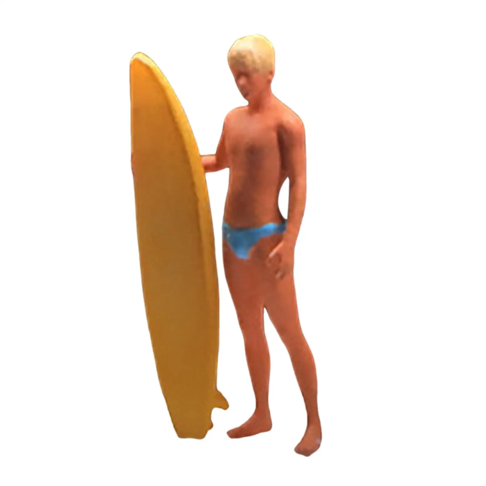 1/64 Scale Beach Model People Figures Realistic Figures for DIY Scene Layout Decor