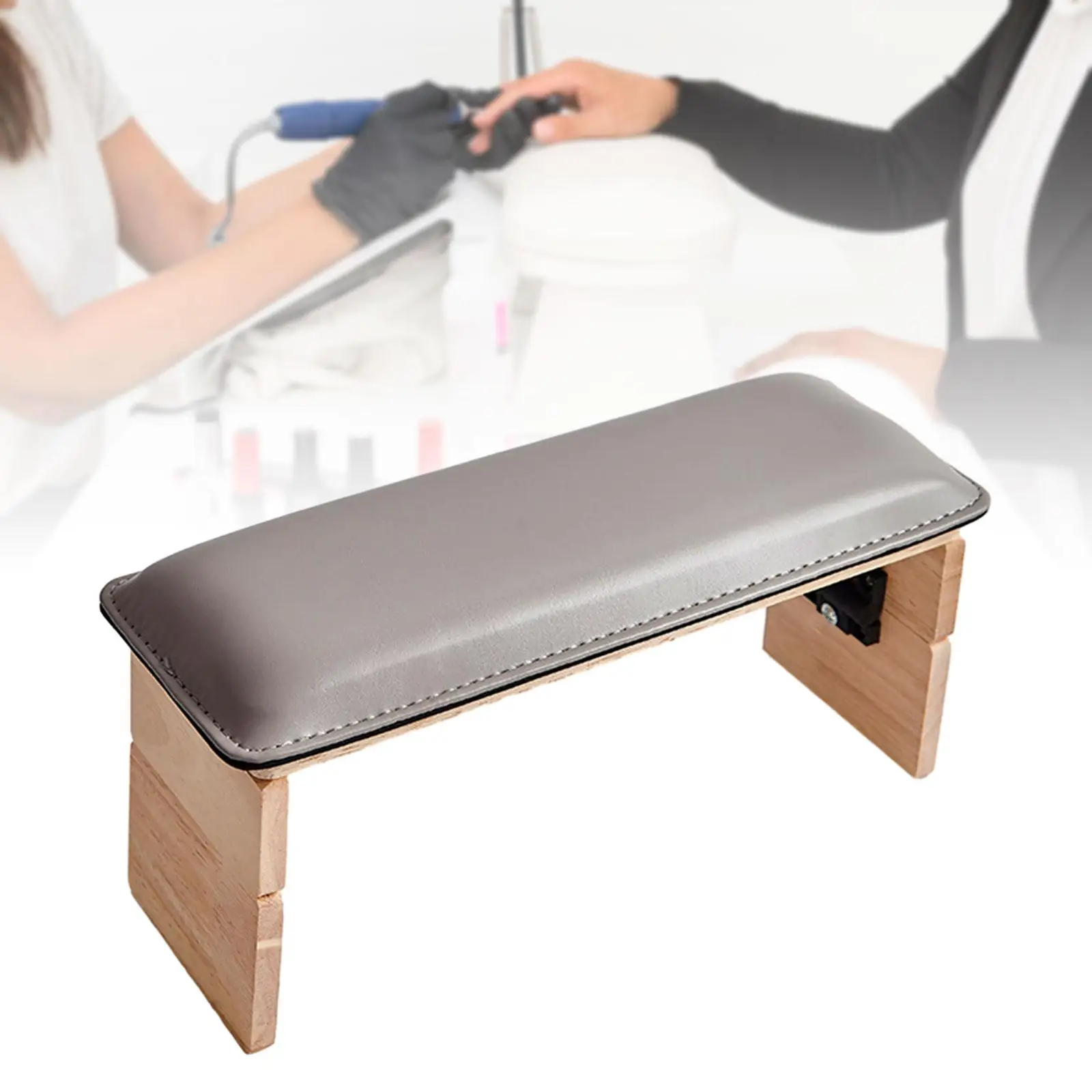 Nail Arm Rest Nail Art Accessories Tool Non Slip Foldable Hand Rest with Soft Cushion for Foot Nail Manicure Table Nail Art