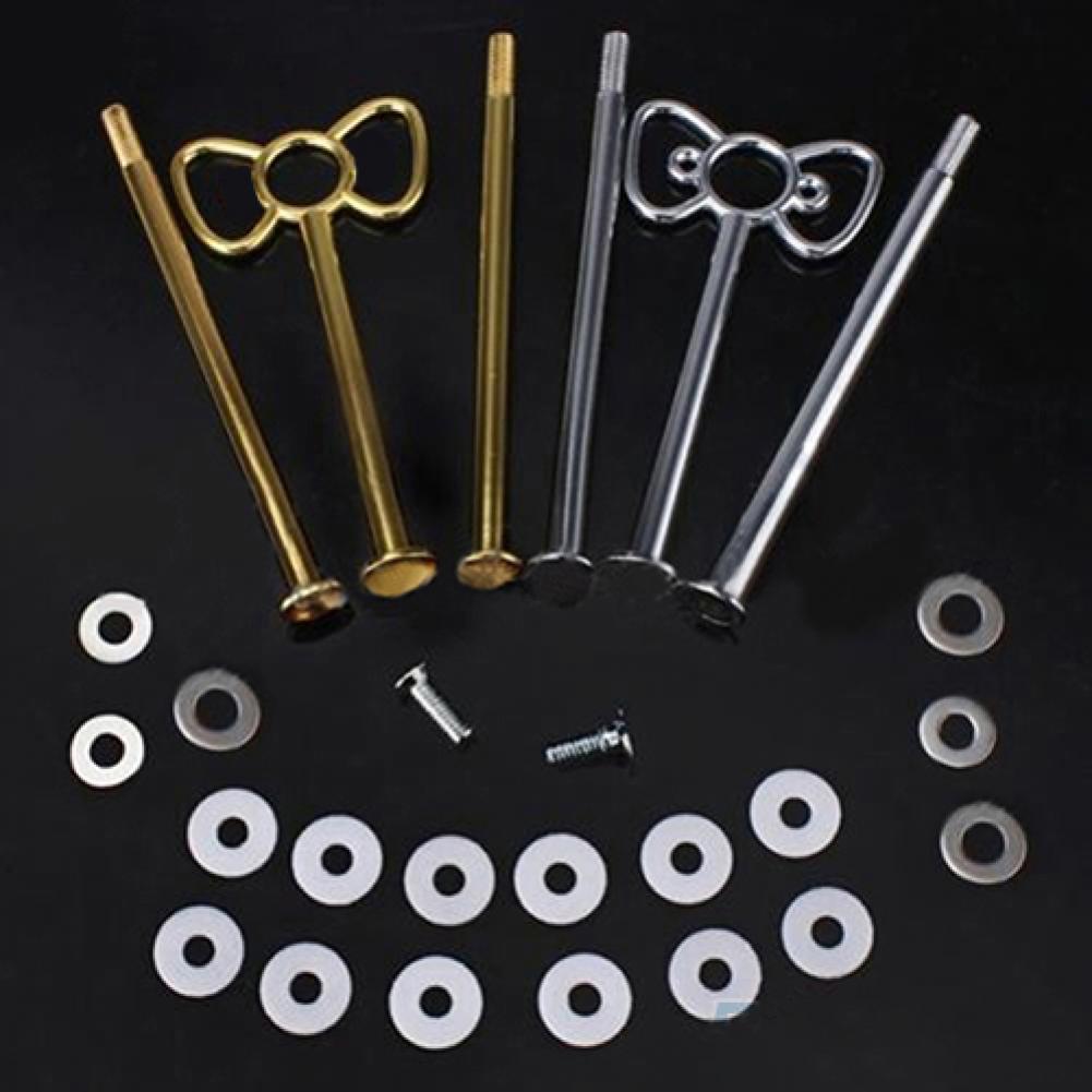 Description Picture 3 of itemZinc Alloy Cake Holder Fitting Stick Cake Support Rods Cupcake Tier Support Cake Dowel Rods DIY Cake Card Clip Stick Cake Stand