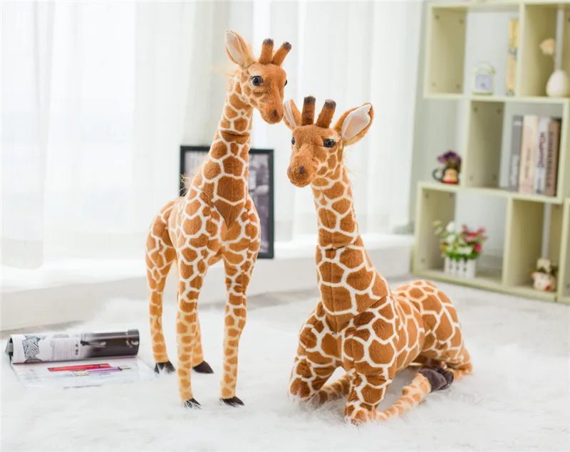 TOKOMOM™ 35-100CM Giant Real Life Giraffe Plush Toys High Quality Stuffed Animals Dolls