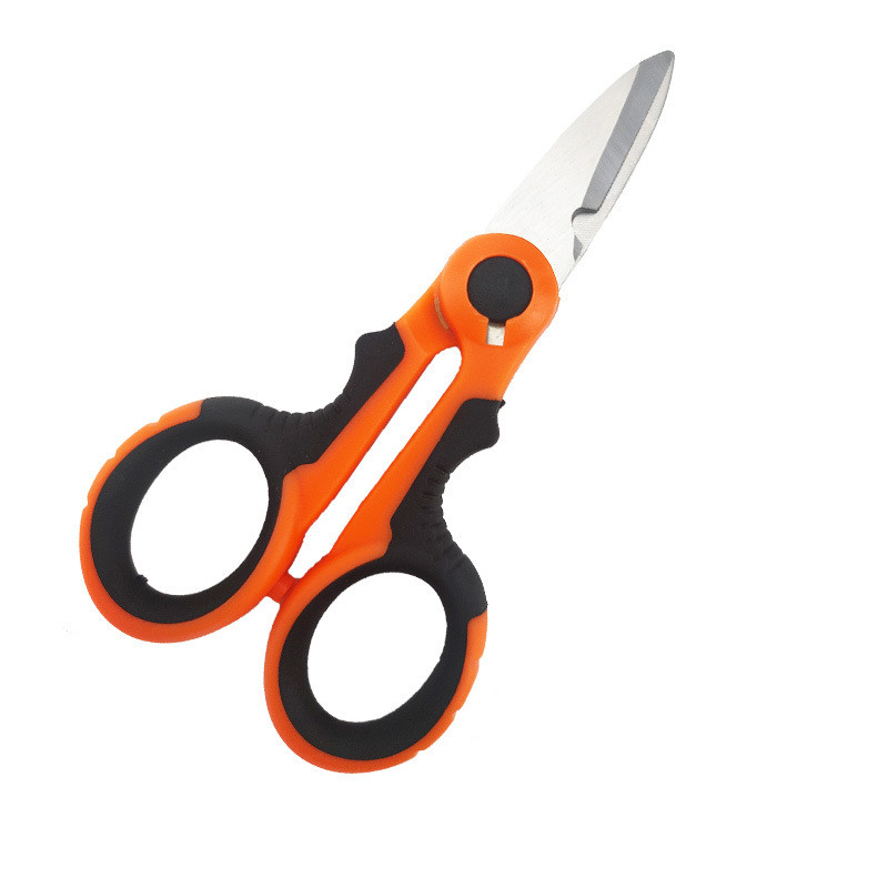 Description Picture 6 of itemElectrician Scissors High Carbon Steel Industrial Strong Wire and Cable Scissors Non-slip Manual Electrician Stripping Scissors