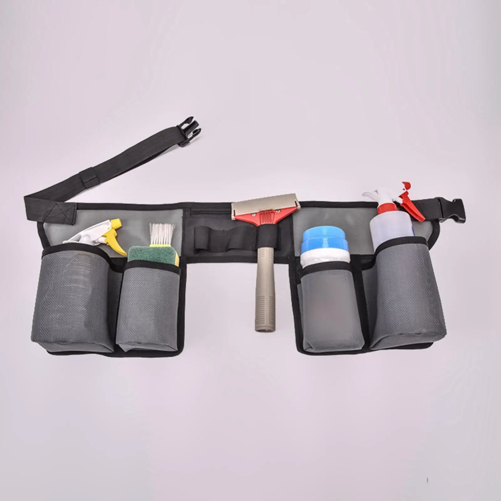 Tool Waist Pouch with Multi Pockets Waterproof Adjustable Tool Bag for Indoor Home Outdoor Men Women Garden