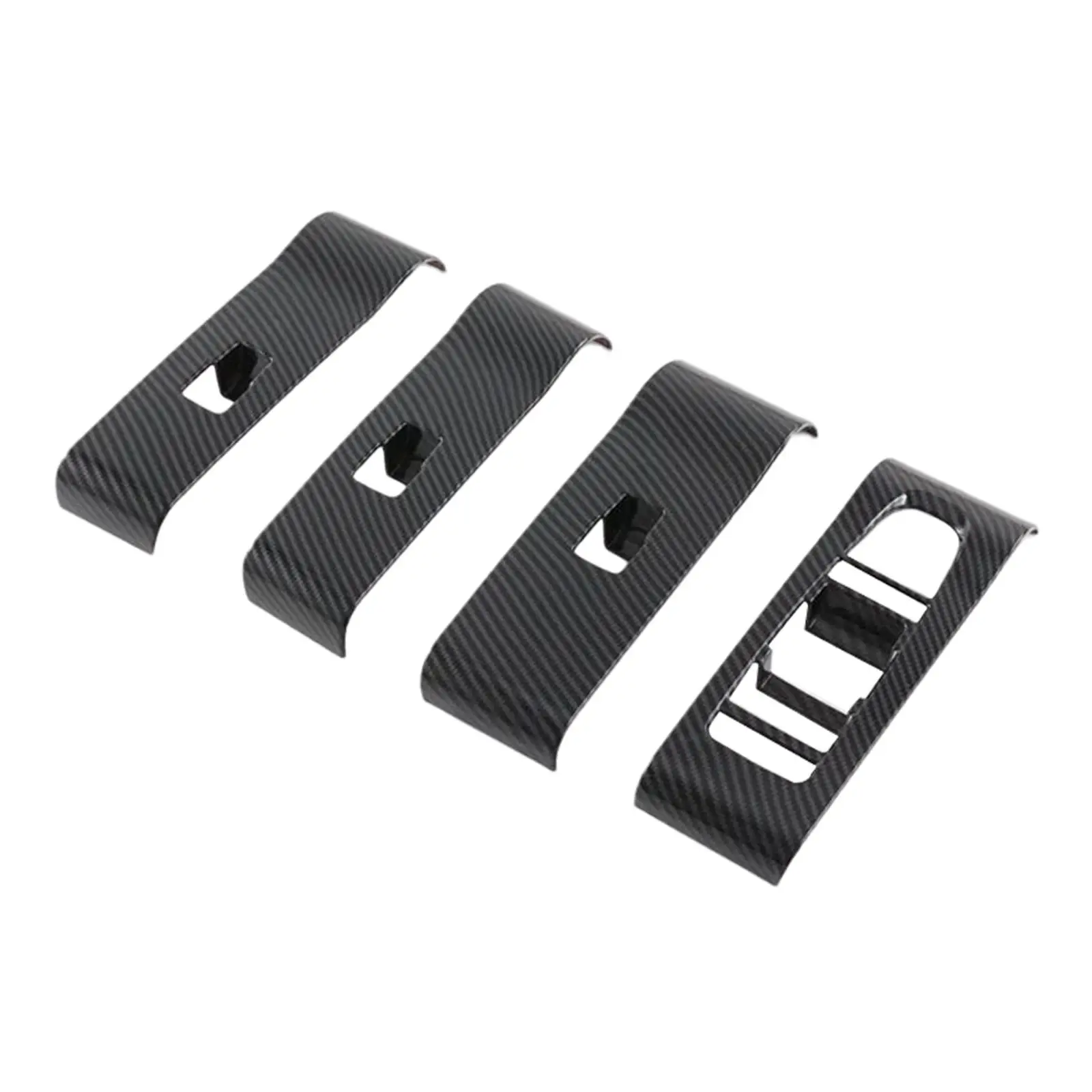 Auto Window Lift Switch Panel Cover Trim Carbon Fiber Parts for Byd Atto 3