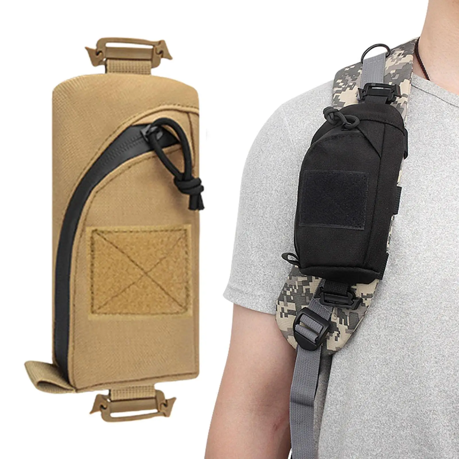 Tactical Molle Pouch Shoulder Strap Accessory Bag Mobile Phone Tool Bag