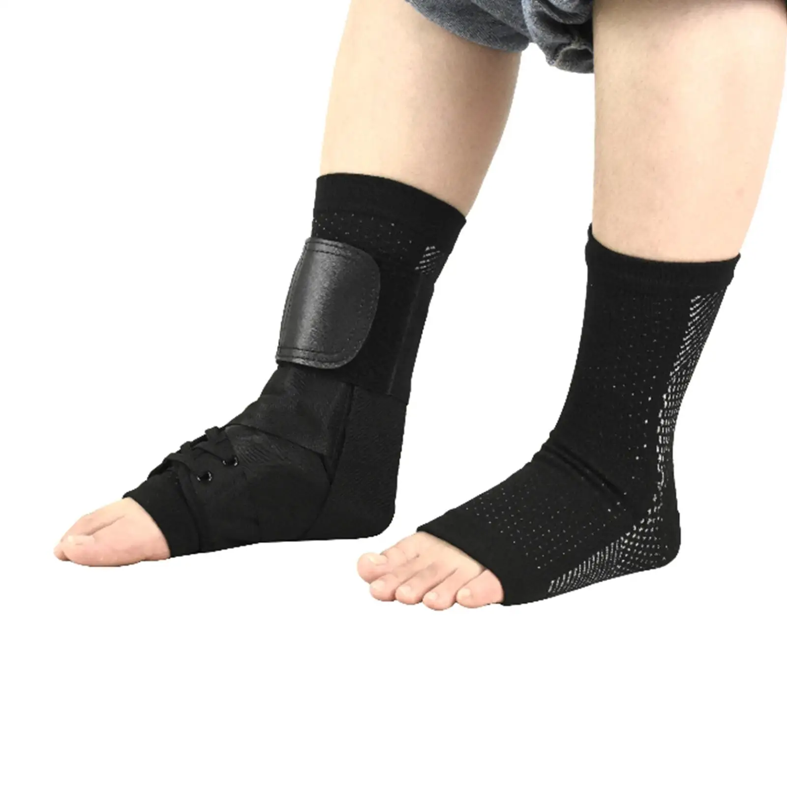 Ankle Support Brace Compression Socks Sleeve for Adults Pain Foot Heel Protection for Gym Competition Sports Riding Volleyball