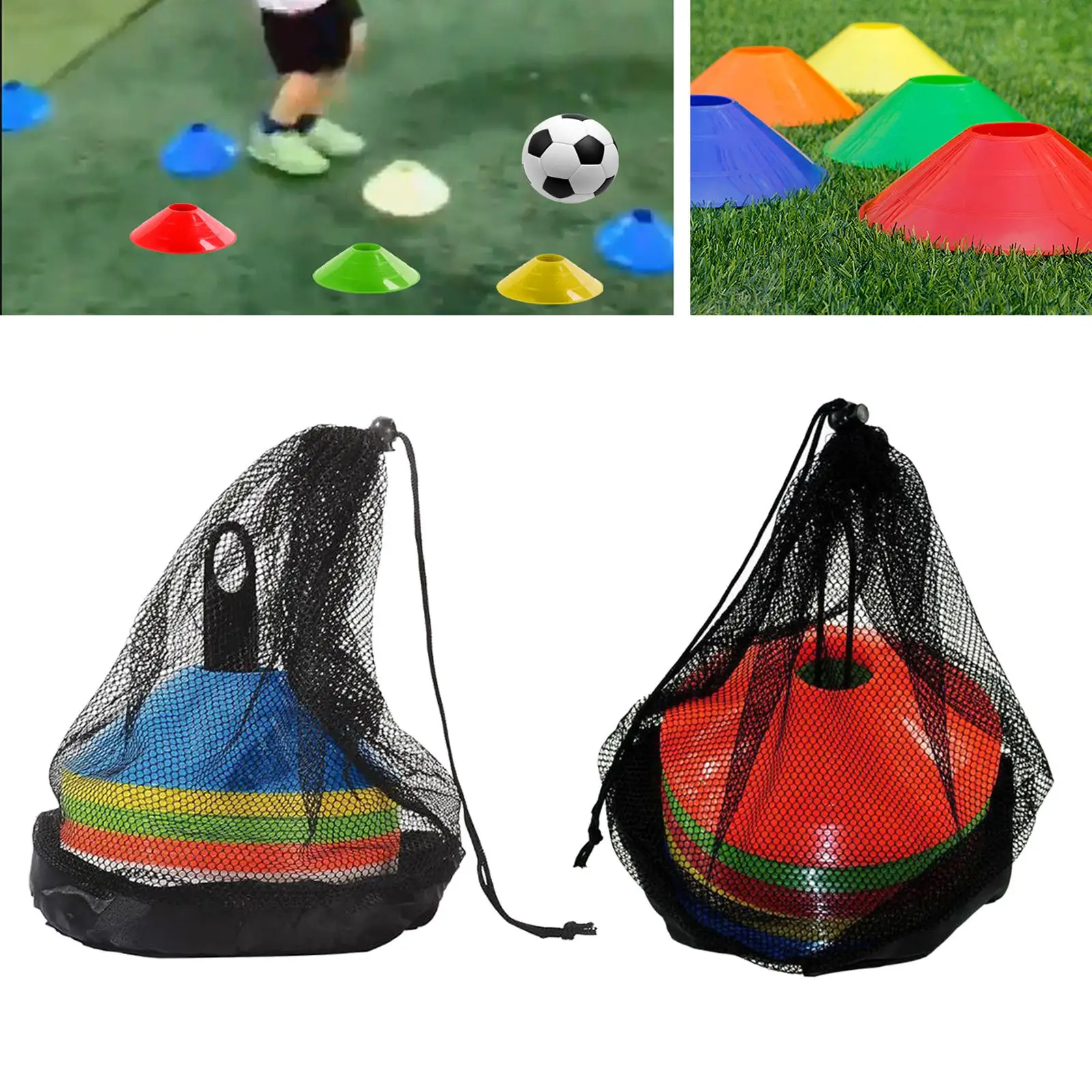 50x Training Cones Agility Soccer Cones for Improve Speed Agility Classroom