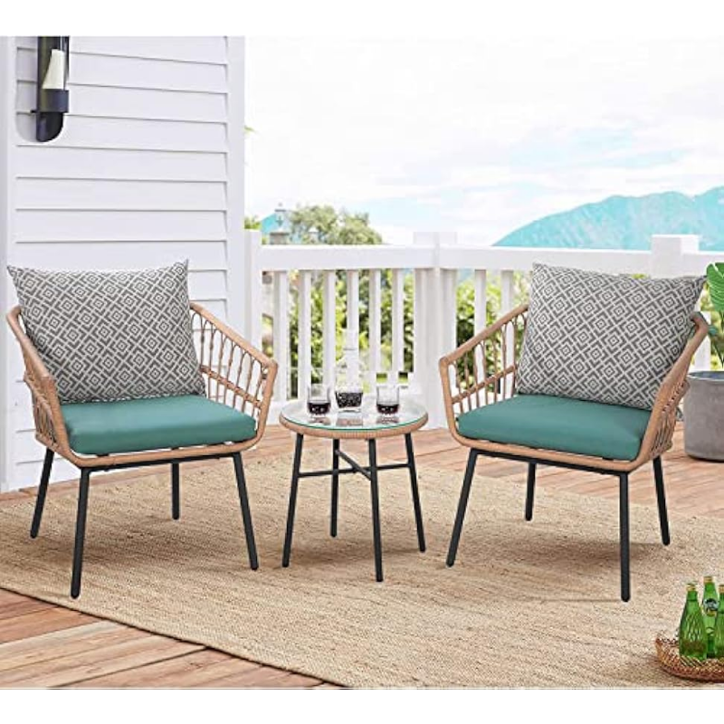 Title 2, SWISH WEAVERS 3 Piece Patio Bistro Set Outdoor ...