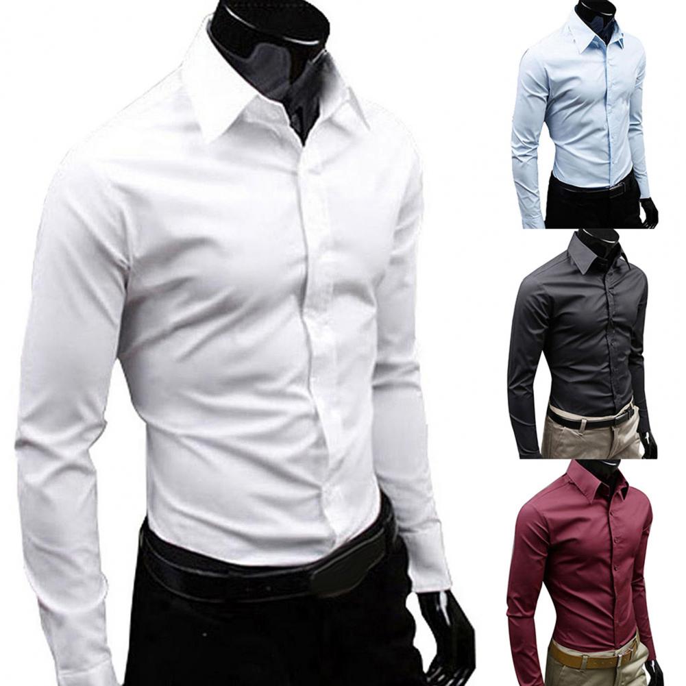 Title 7, Elegant Business Shirt Button-down Closure Cott...