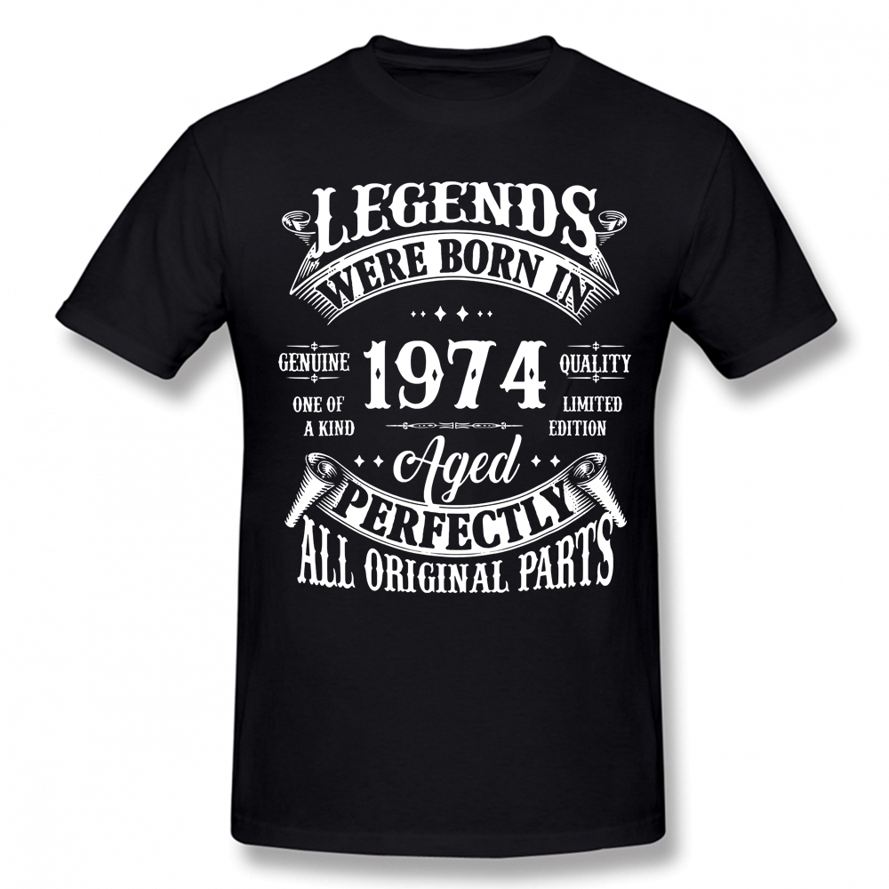 Title 2, 50° compleanno Vintage Legends nato nel 1974 T-...