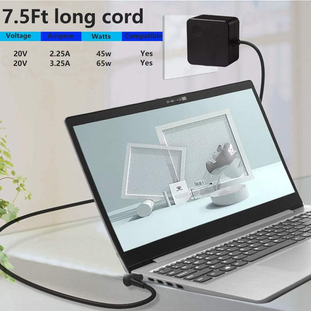 Caricatore 65W Per Lenovo IdeaPad - Alimentatore PC Portatile Compatibile - Foto 11