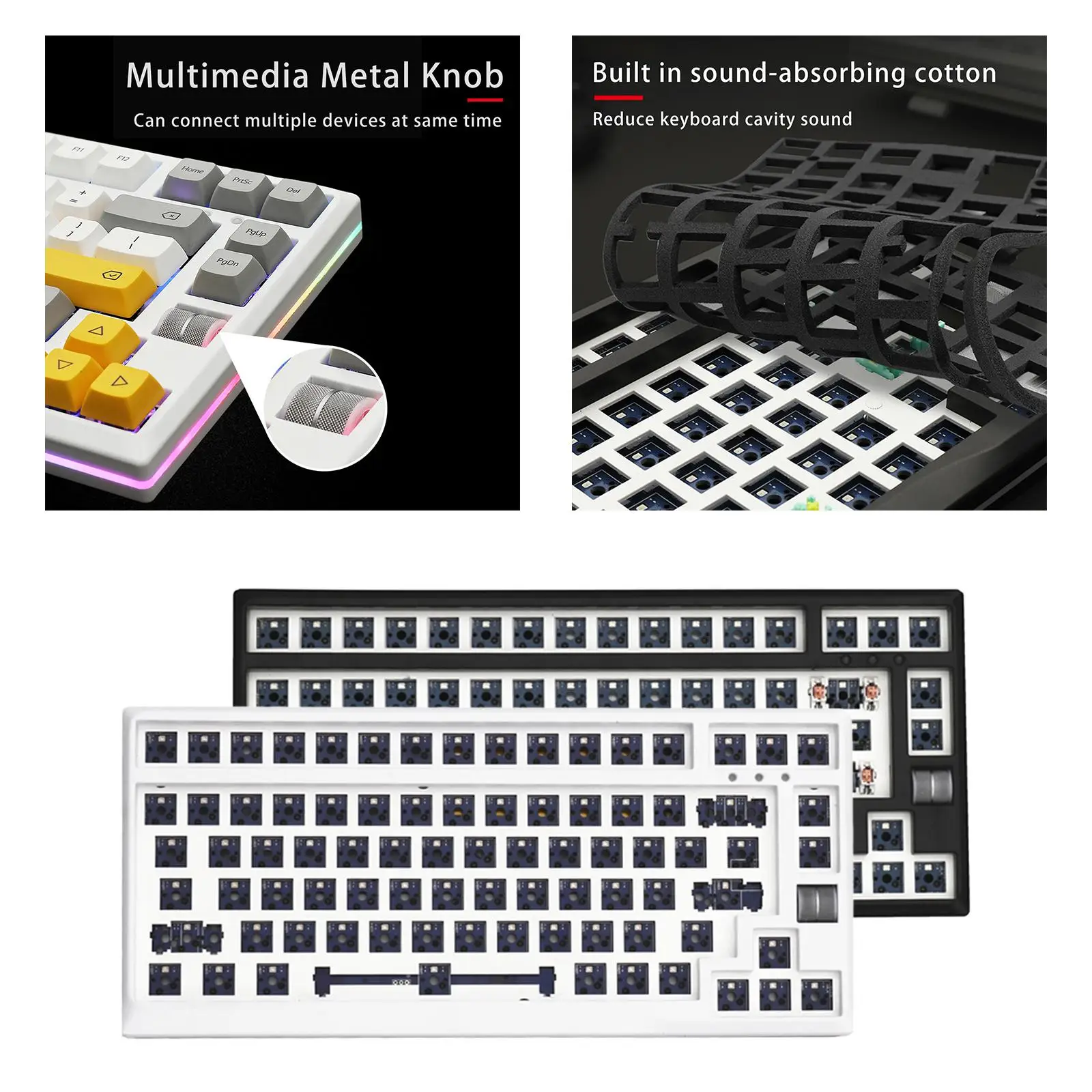  Mechanical Keyboard DIY  75% Compact Layout  Switches for PC