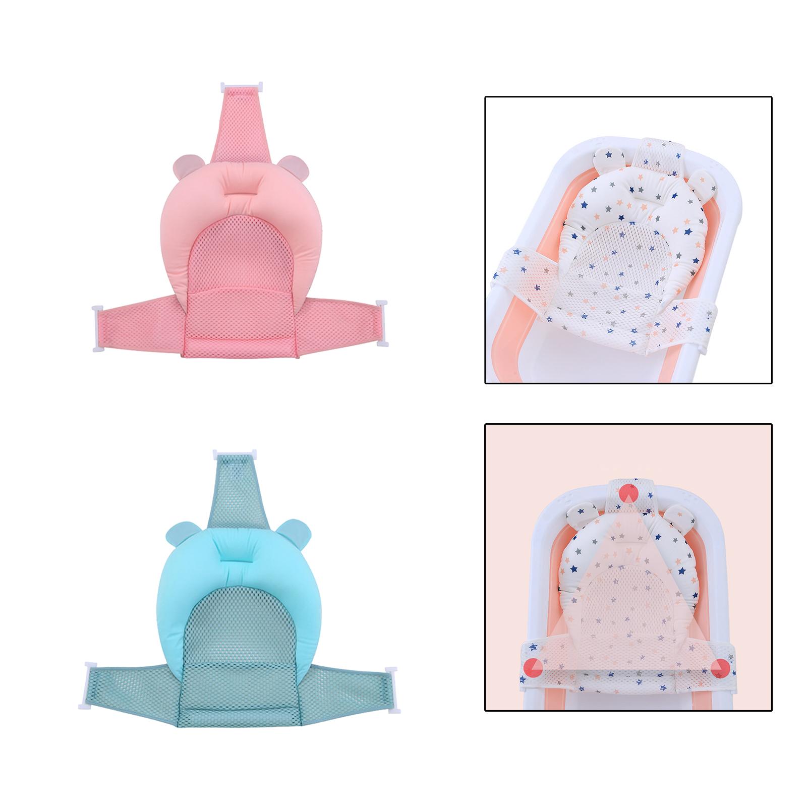 baby Bath Cushion Pad Universal Infant Bath Supporter Net Floating Bathing Tub Seat Baby Bathtub Pillow for Infant 0-12M